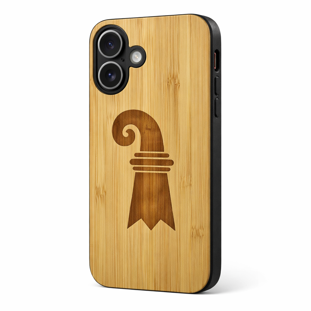 Baslerstab Eden Case aus Bambus für das iPhone 16 mit MagSafe