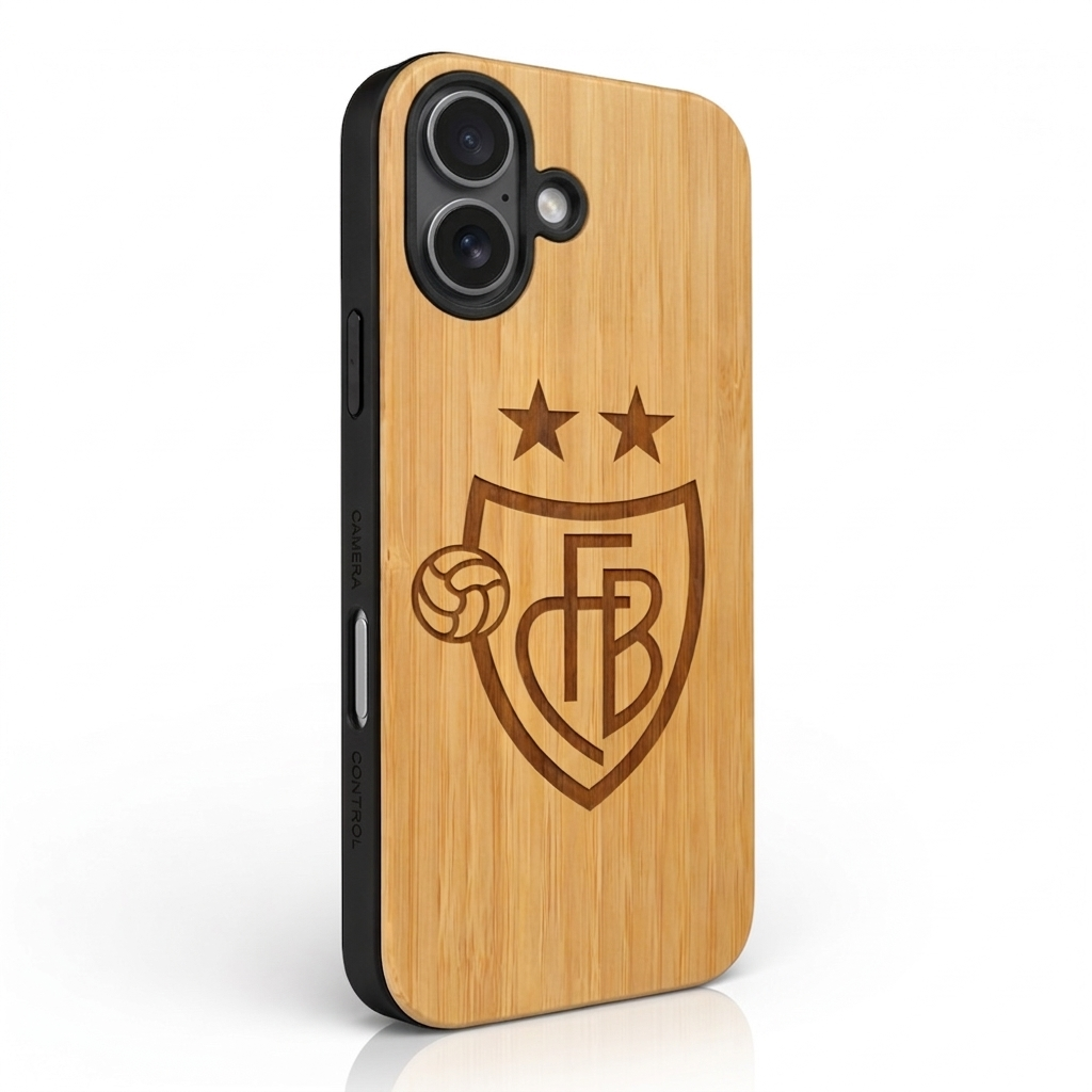 FC Basel Eden Case aus Bambus für das iPhone 17 mit Mag Safe