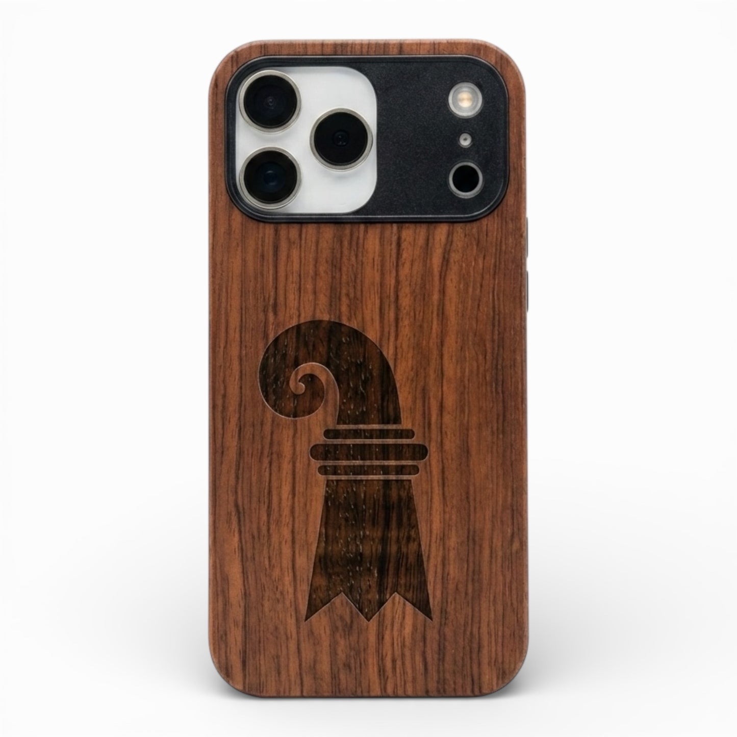 Baslerstab Eden Case aus Rosenholz für das iPhone 17 Pro Max mit MagSafe