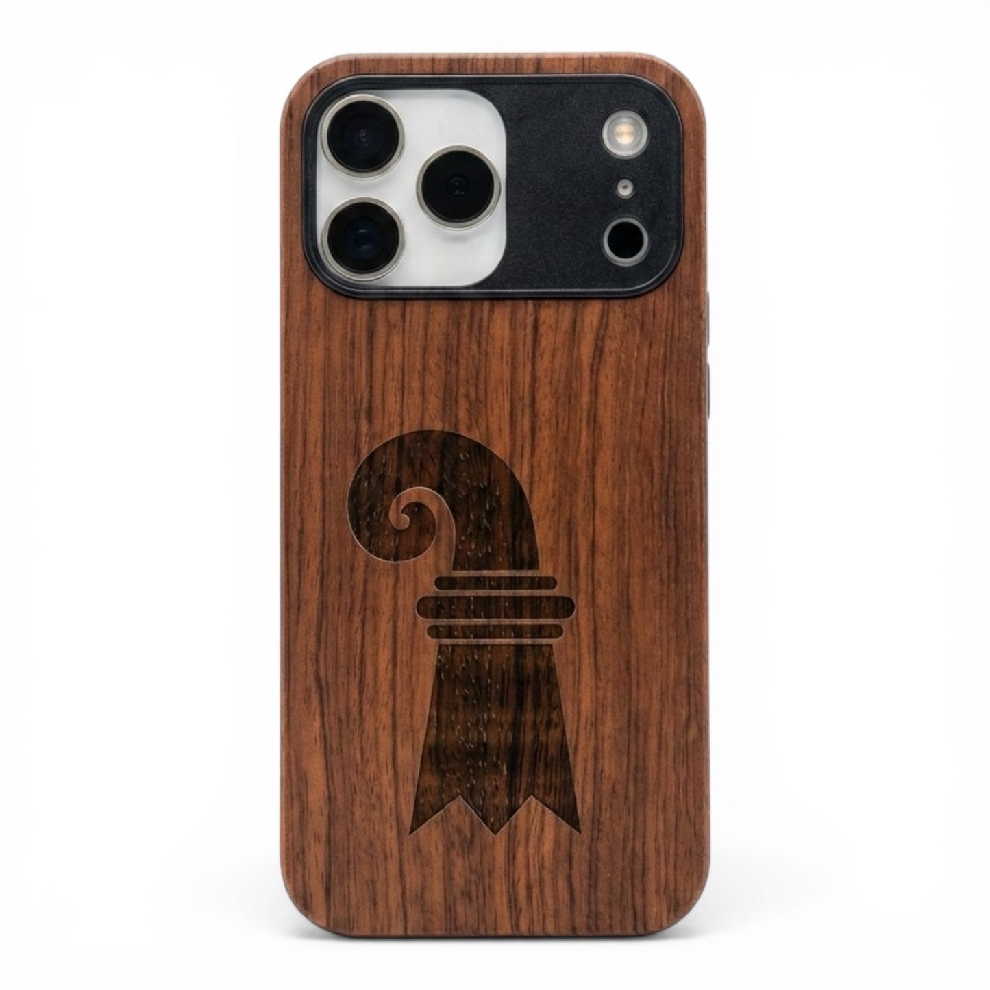 Baslerstab Eden Case aus Rosenholz für das iPhone 17 Pro mit MagSafe