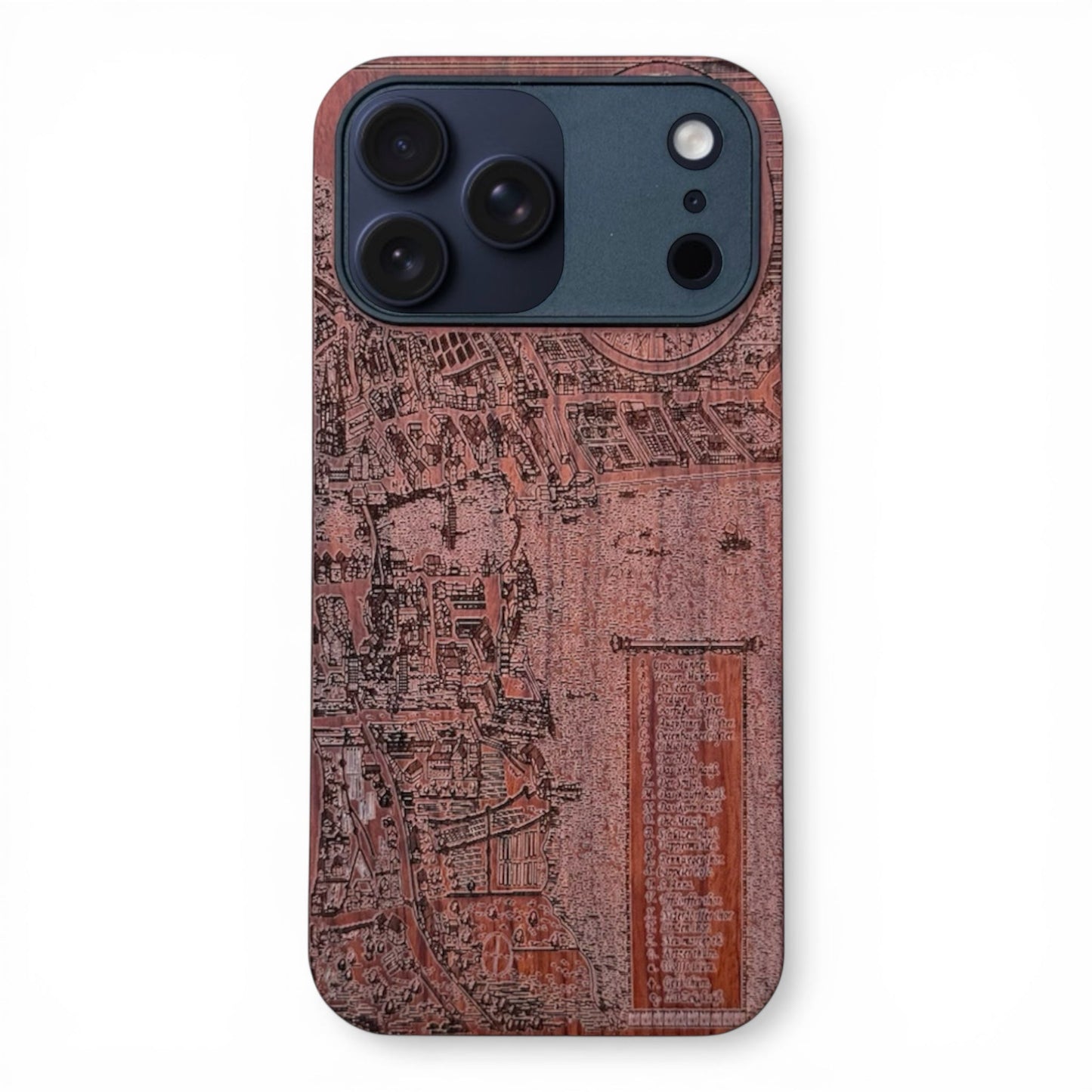 Zürich Merian Eden Case aus Rosenholz für das iPhone 17 Pro mit MagSafe