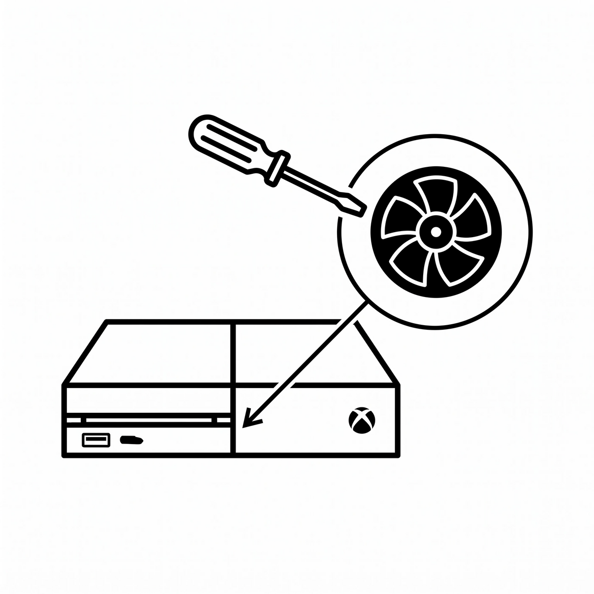 Xbox One S Lüfter-Reinigung Icon