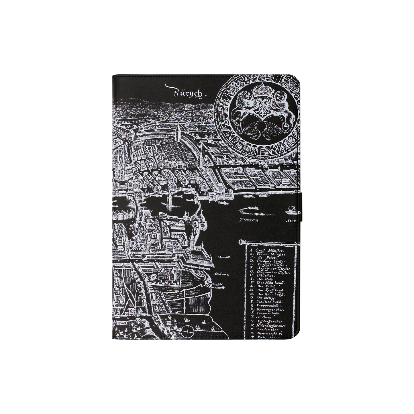 Zürich Merian Negative Case for iPad 10.2/10.5
