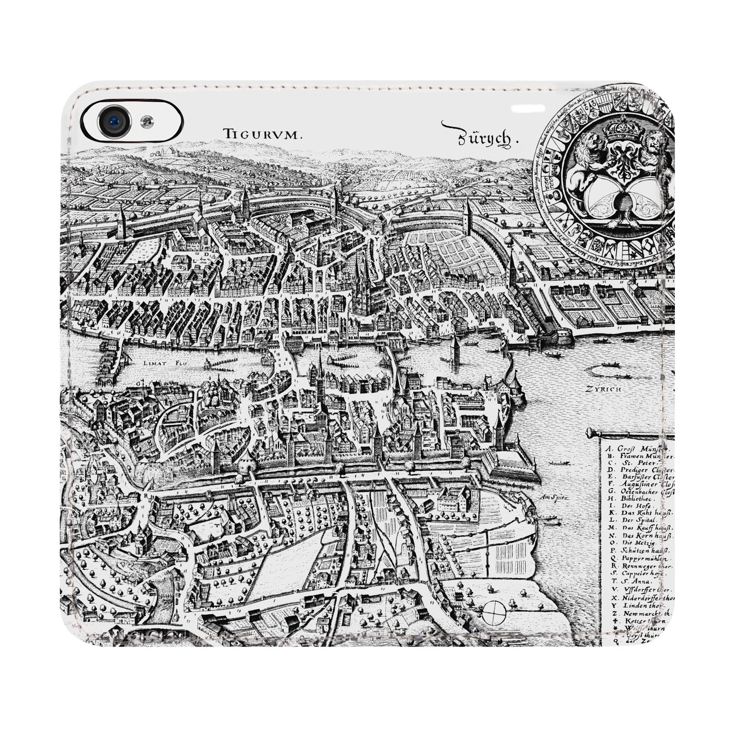 Zürich Merian Panorama Case für das iPhone 5/5S/SE