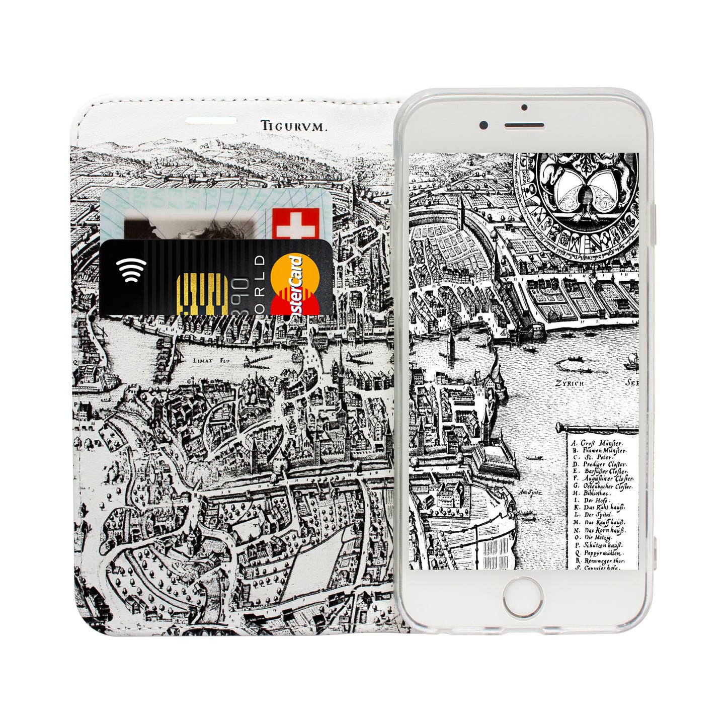 Zürich Merian Panorama Case für das iPhone 5/5S/SE