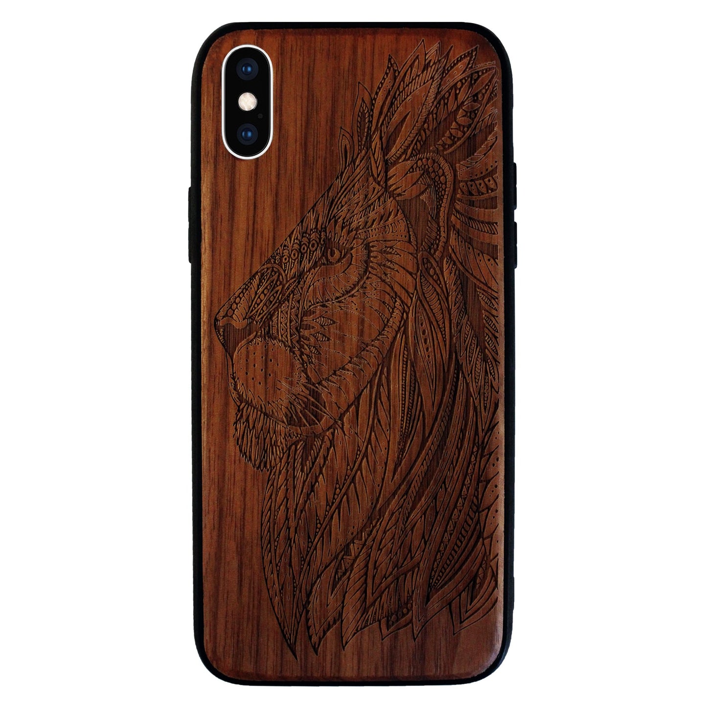Löwen Eden Case aus Nussholz für das iPhone X/XS