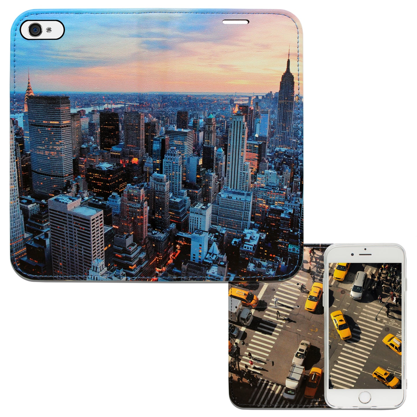 Coque panoramique de Manhattan (New York) pour iPhone 5/5S/SE