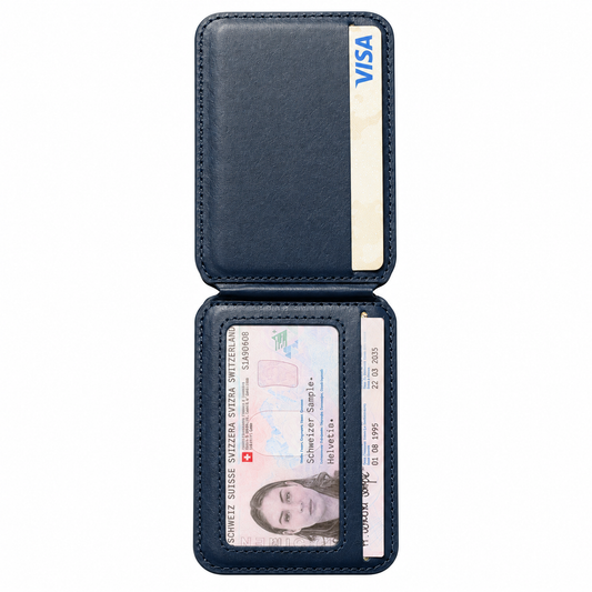 MagSafe Card Wallet with RFID Protection Dark Blue