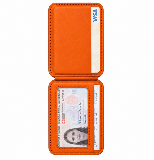 MagSafe Card Wallet with RFID Protection Orange