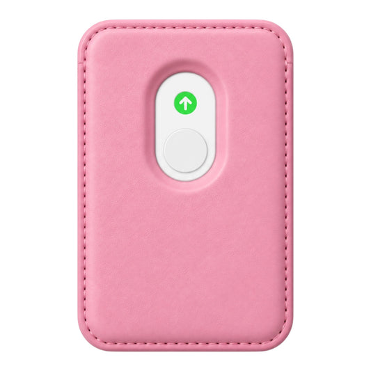 MagSafe Kartenetui aus Kunstleder in Rosa – Rückseite