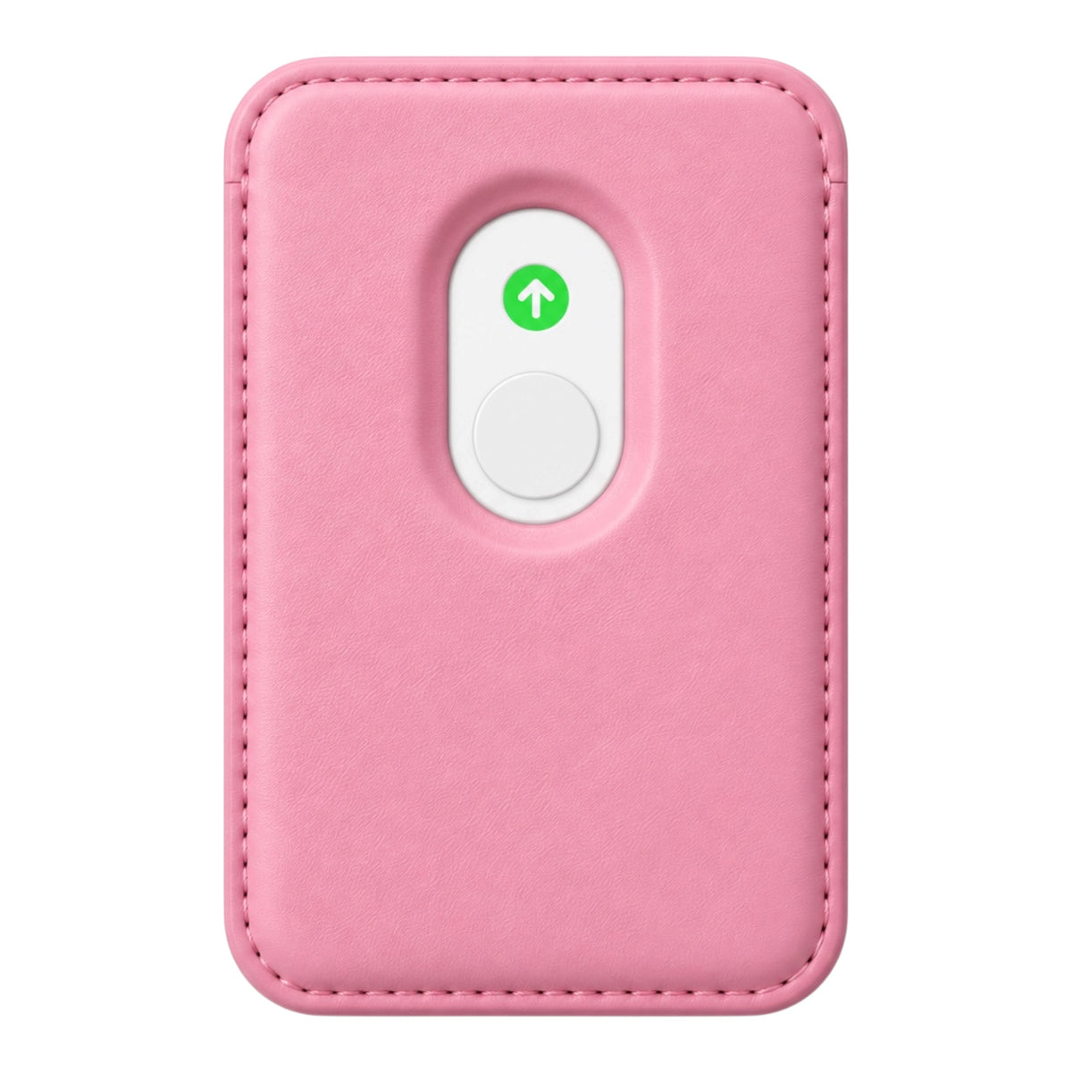 MagSafe Kartenetui aus Kunstleder in Rosa – Rückseite