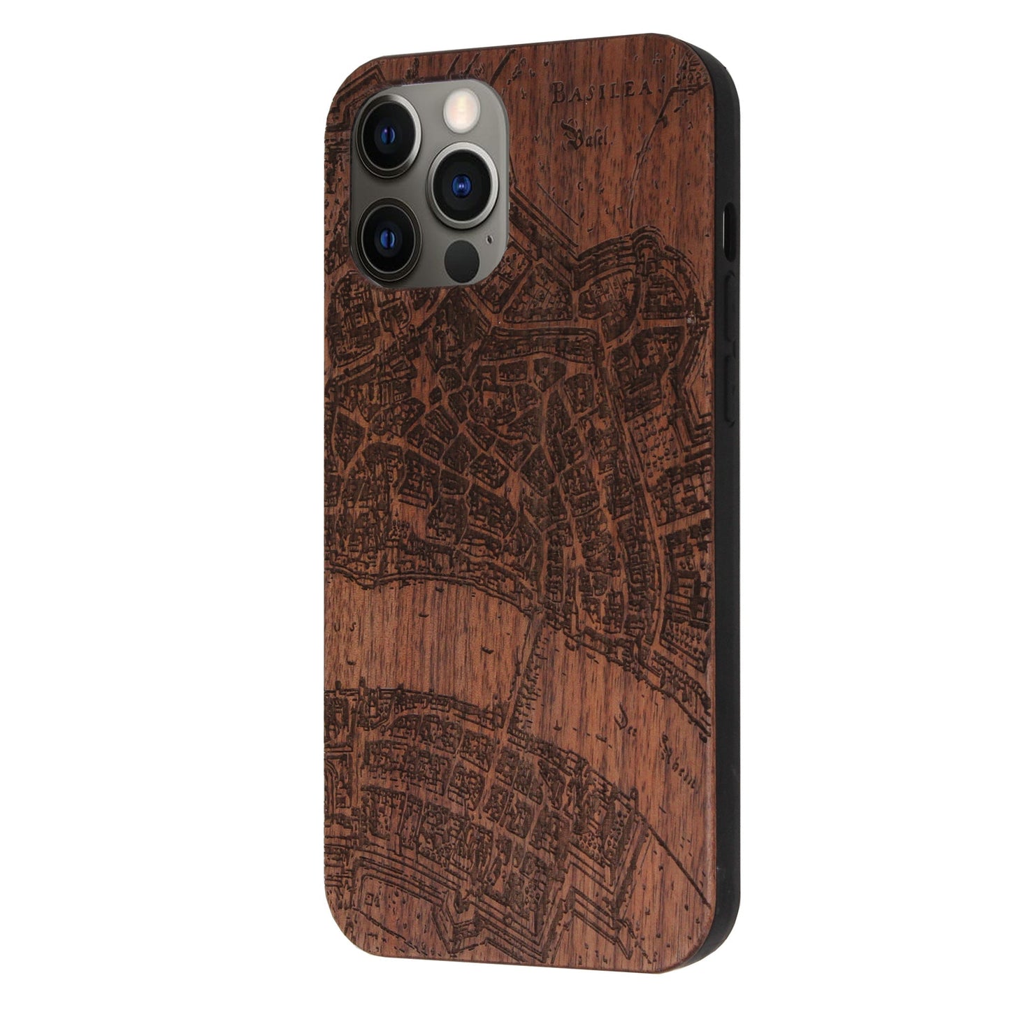 Coque Basel Merian Eden en bois de noyer pour iPhone 12/12 Pro