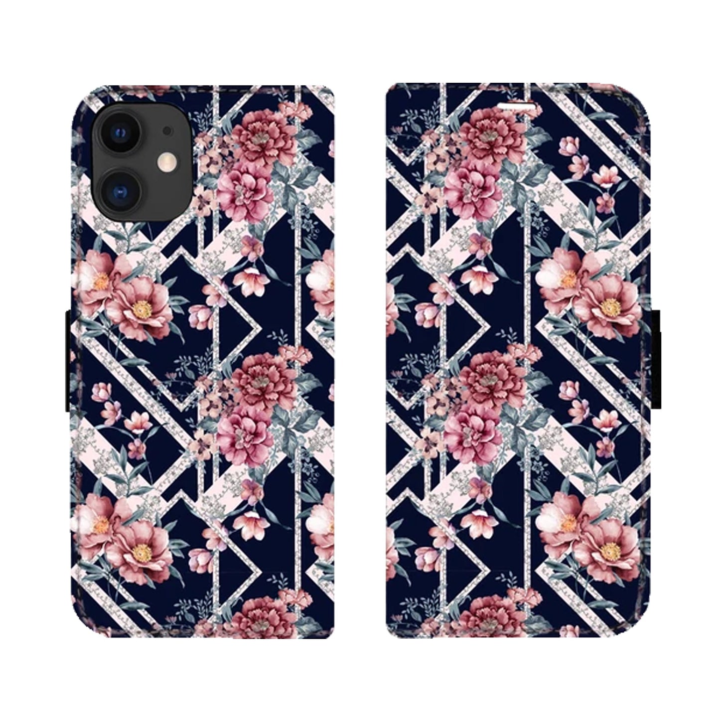 Black Flower Victor Case für iPhone 11