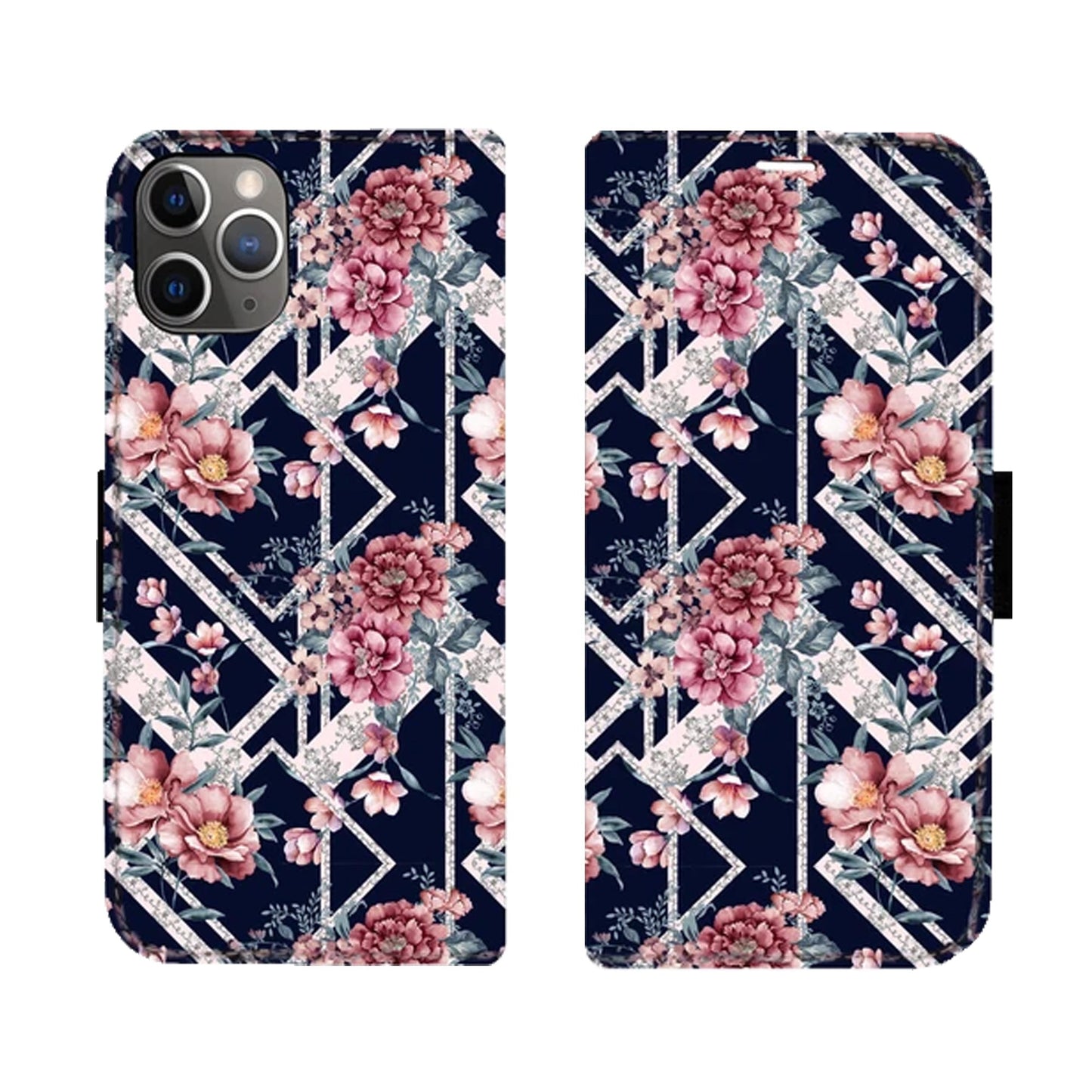 Black Flower Victor Case für iPhone 11 Pro