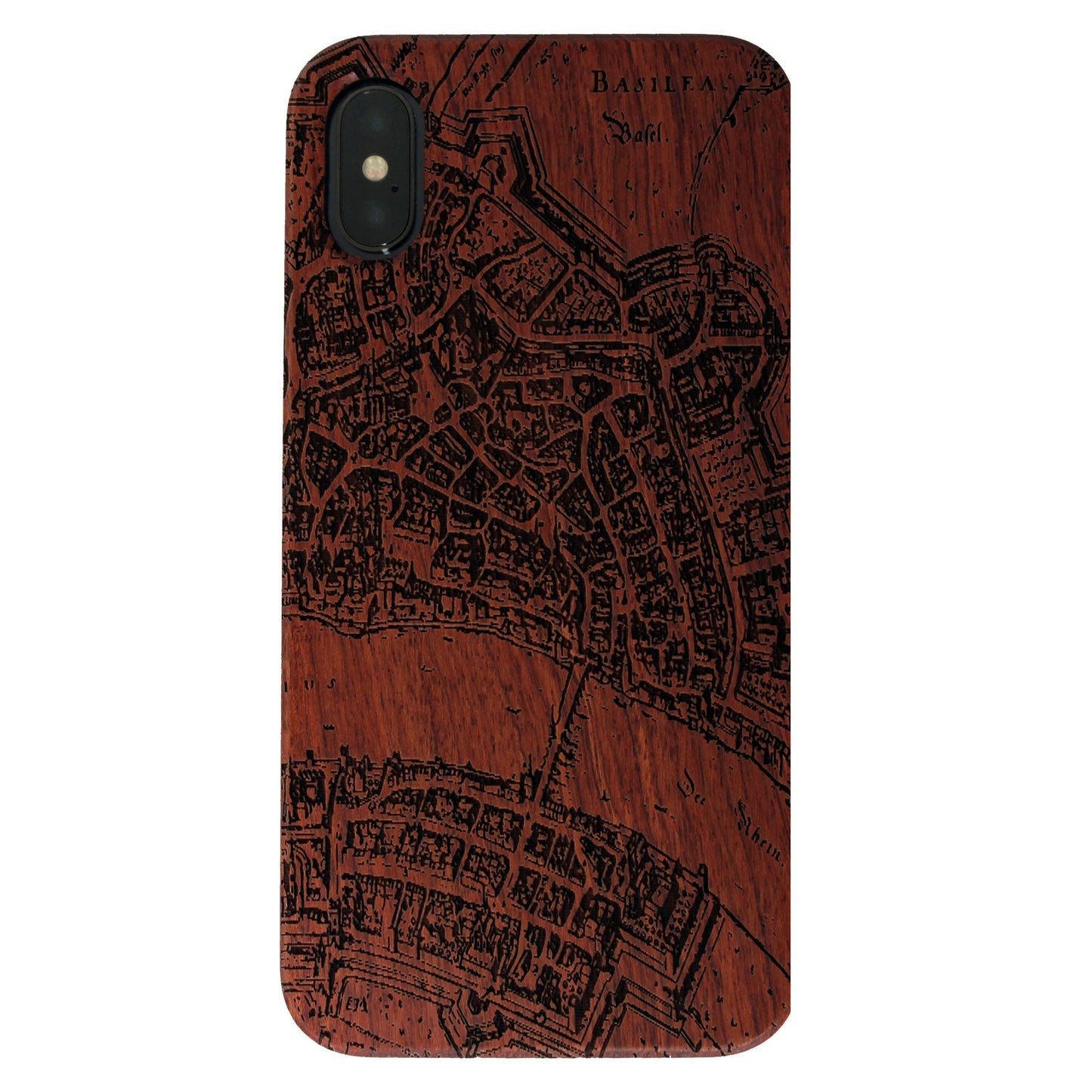 Basel Merian Eden Case aus Rosenholz für iPhone XS Max