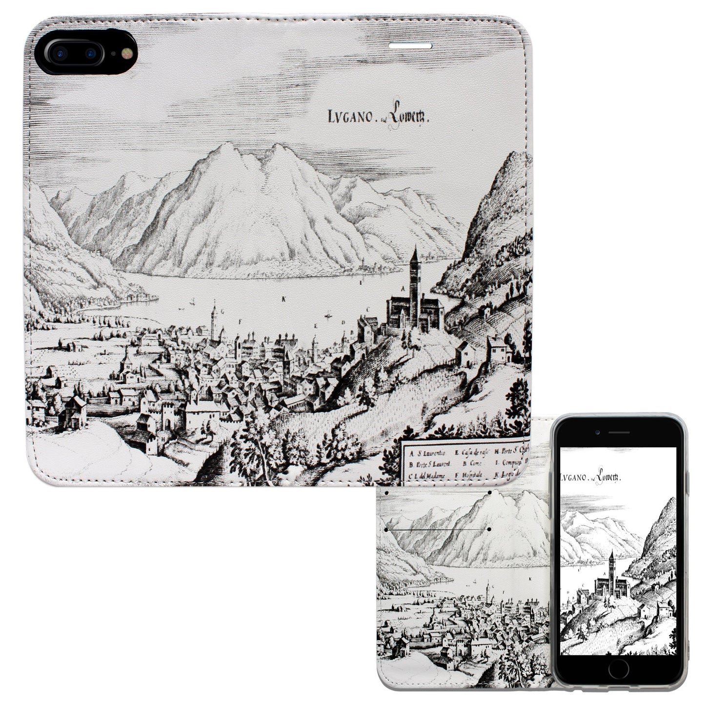 Coque Lugano Merian Panorama pour iPhone 6/6S/7/8 Plus