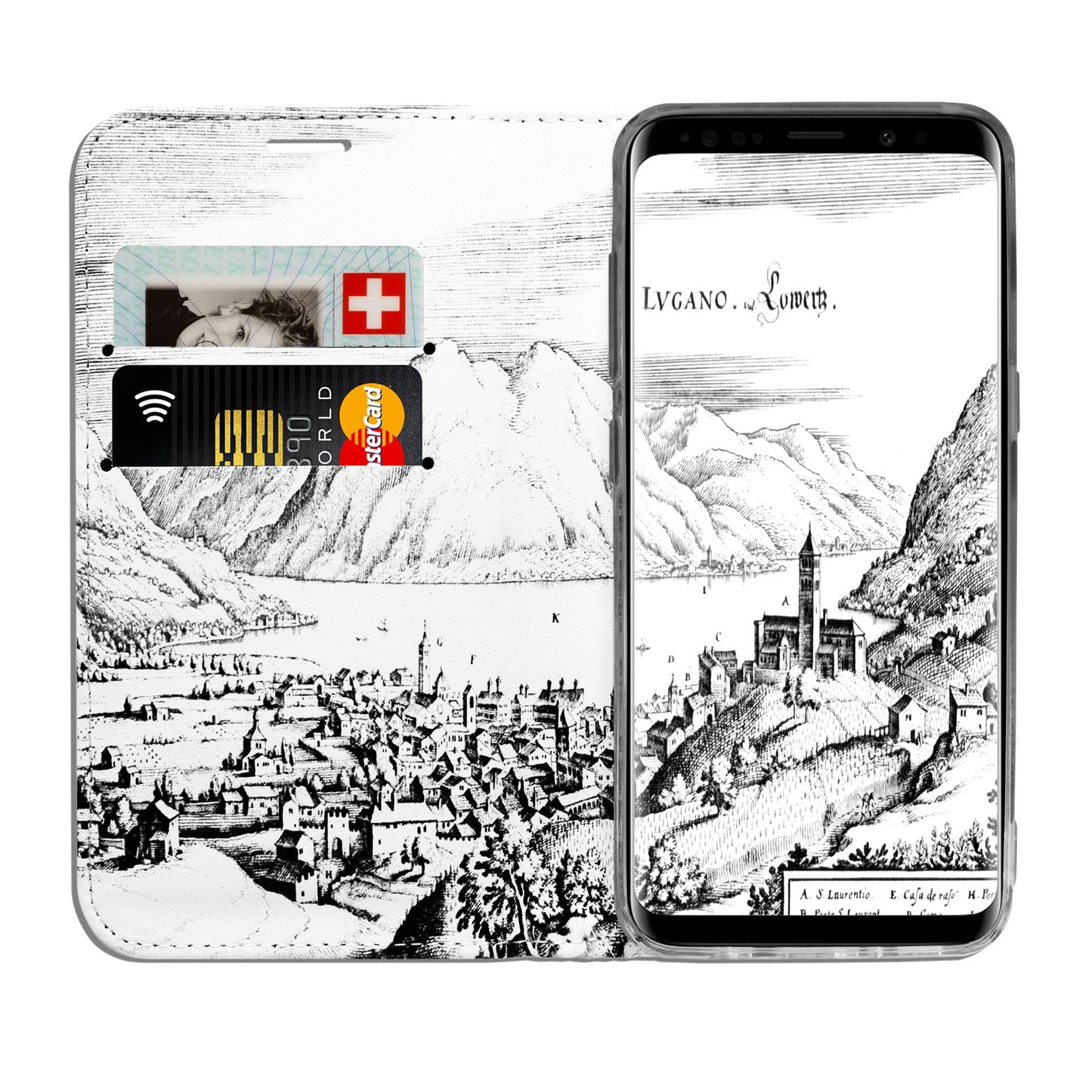 Lugano Merian Panorama Case für Samsung Galaxy S8