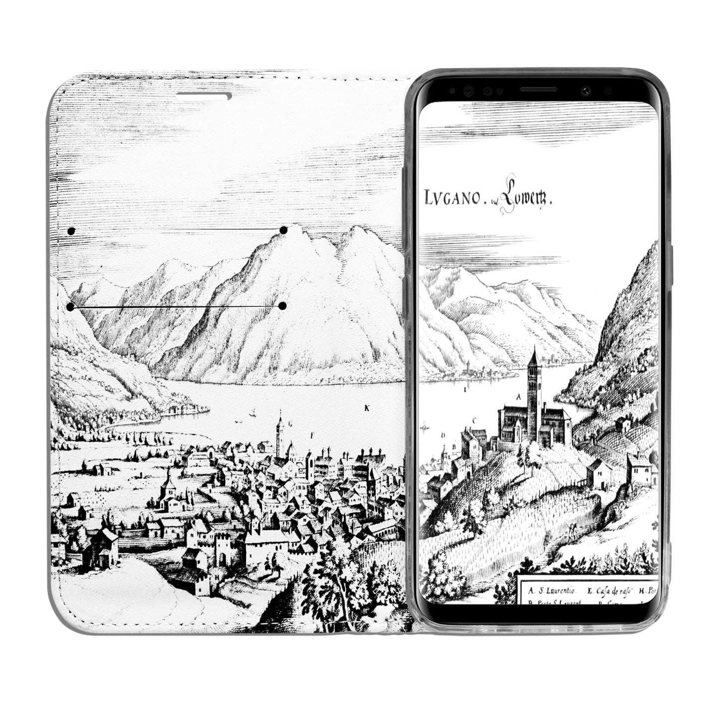 Lugano Merian Panorama Case für Samsung Galaxy S8