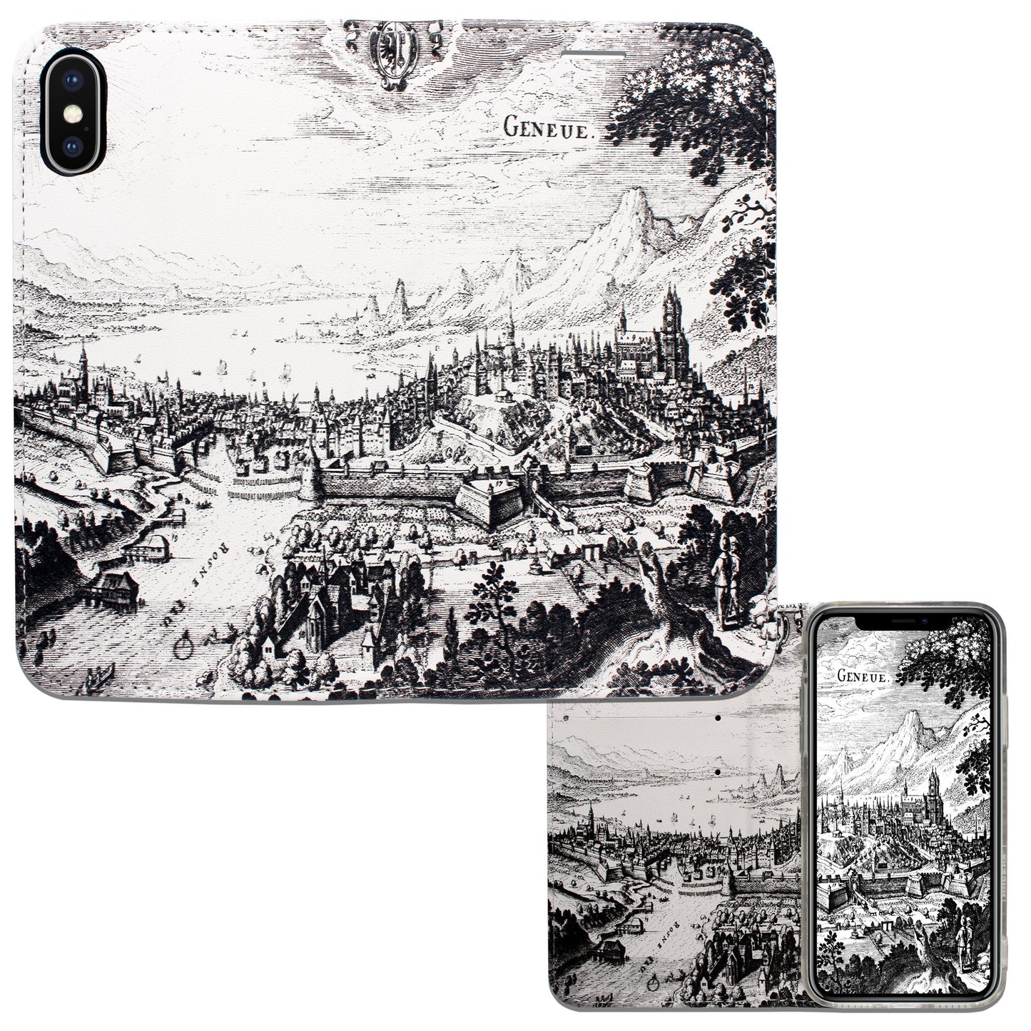 Genf Merian Panorama Case für iPhone X/XS