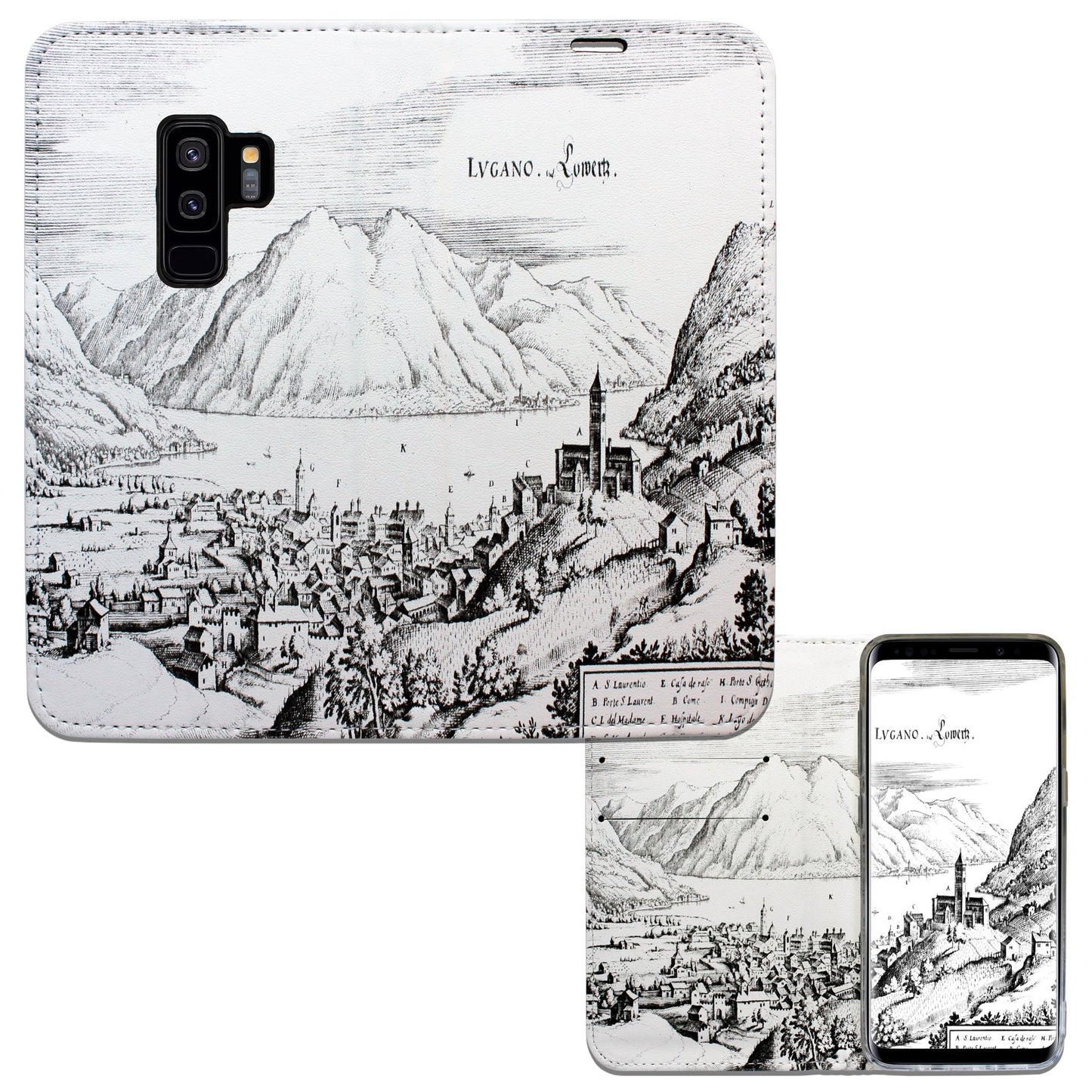 Coque Lugano Merian Panorama pour Samsung Galaxy S9 Plus