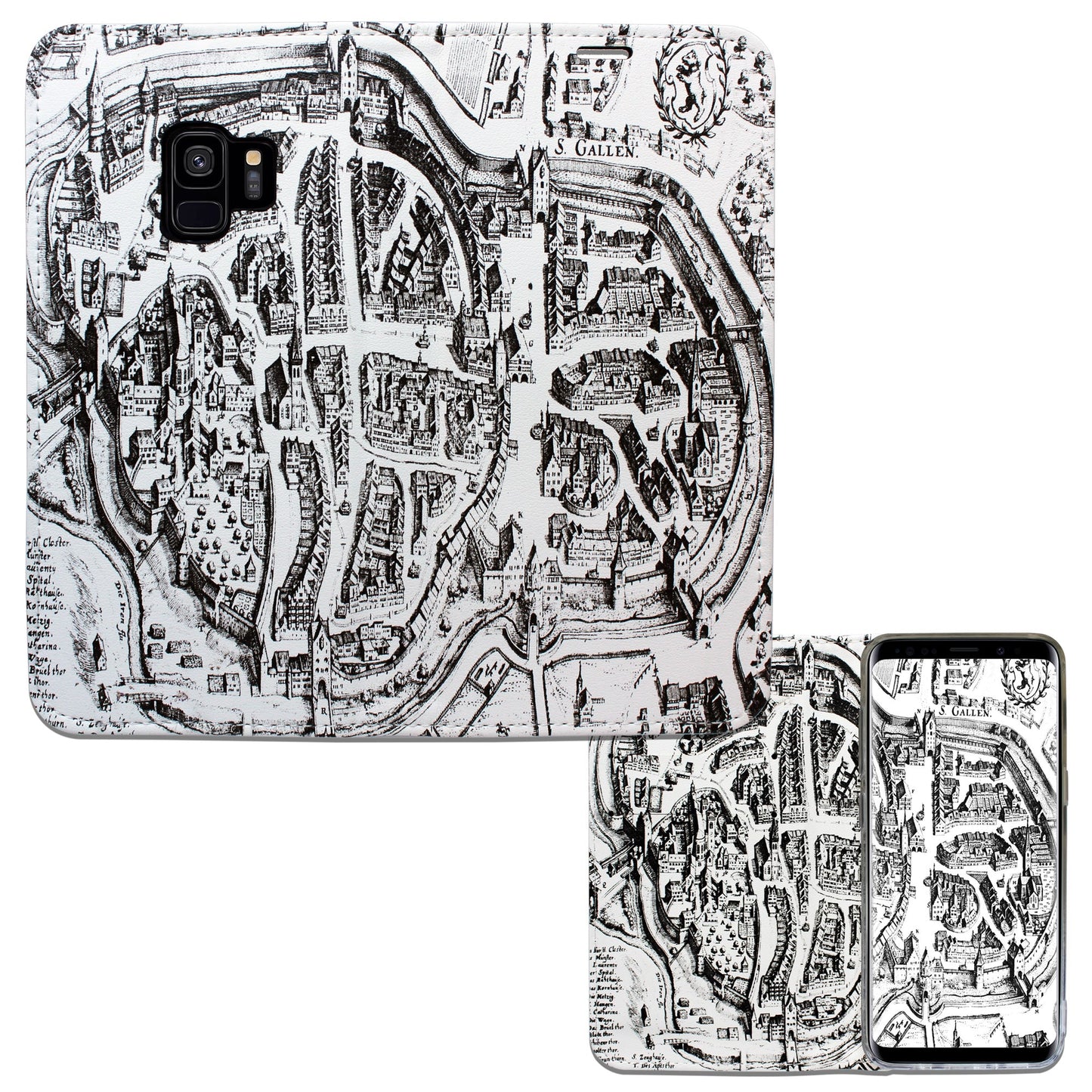 Coque St. Gallen Merian Panorama pour Samsung Galaxy S9