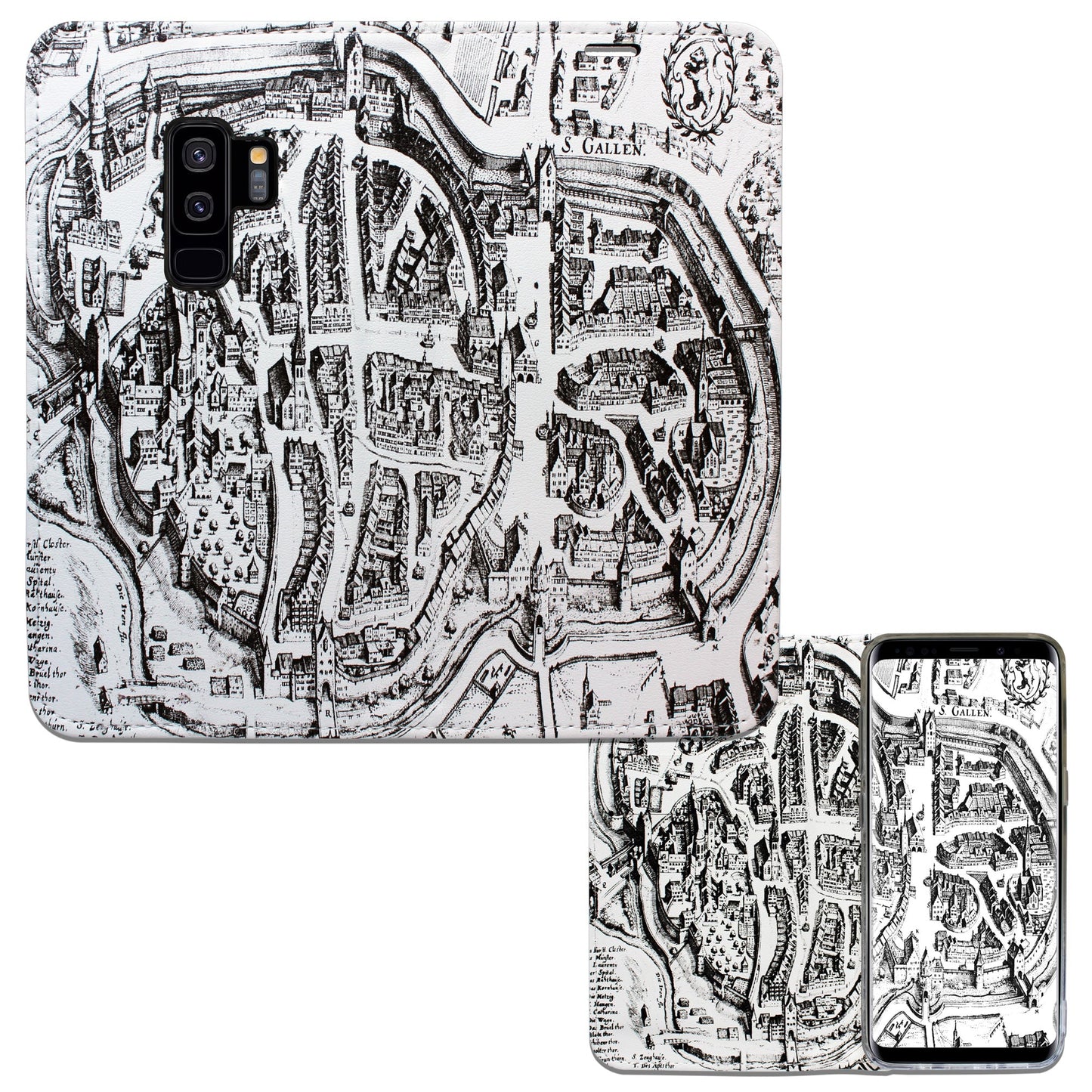 Coque St. Gallen Merian Panorama pour Samsung Galaxy S9 Plus