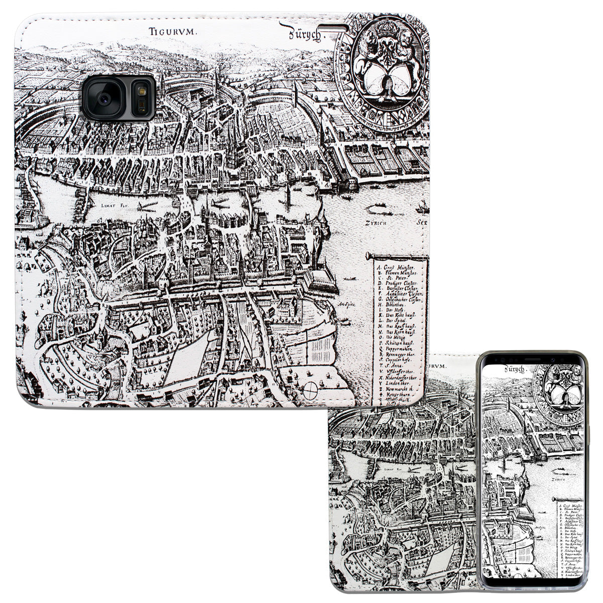Coque Zurich Merian Panorama pour Samsung Galaxy S7