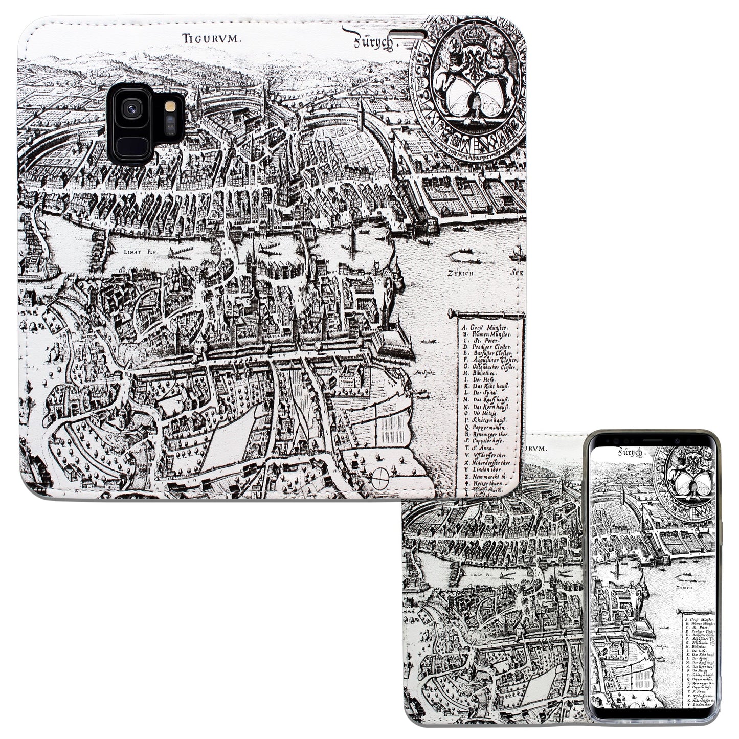 Zürich Merian Panorama Case für Samsung Galaxy S9