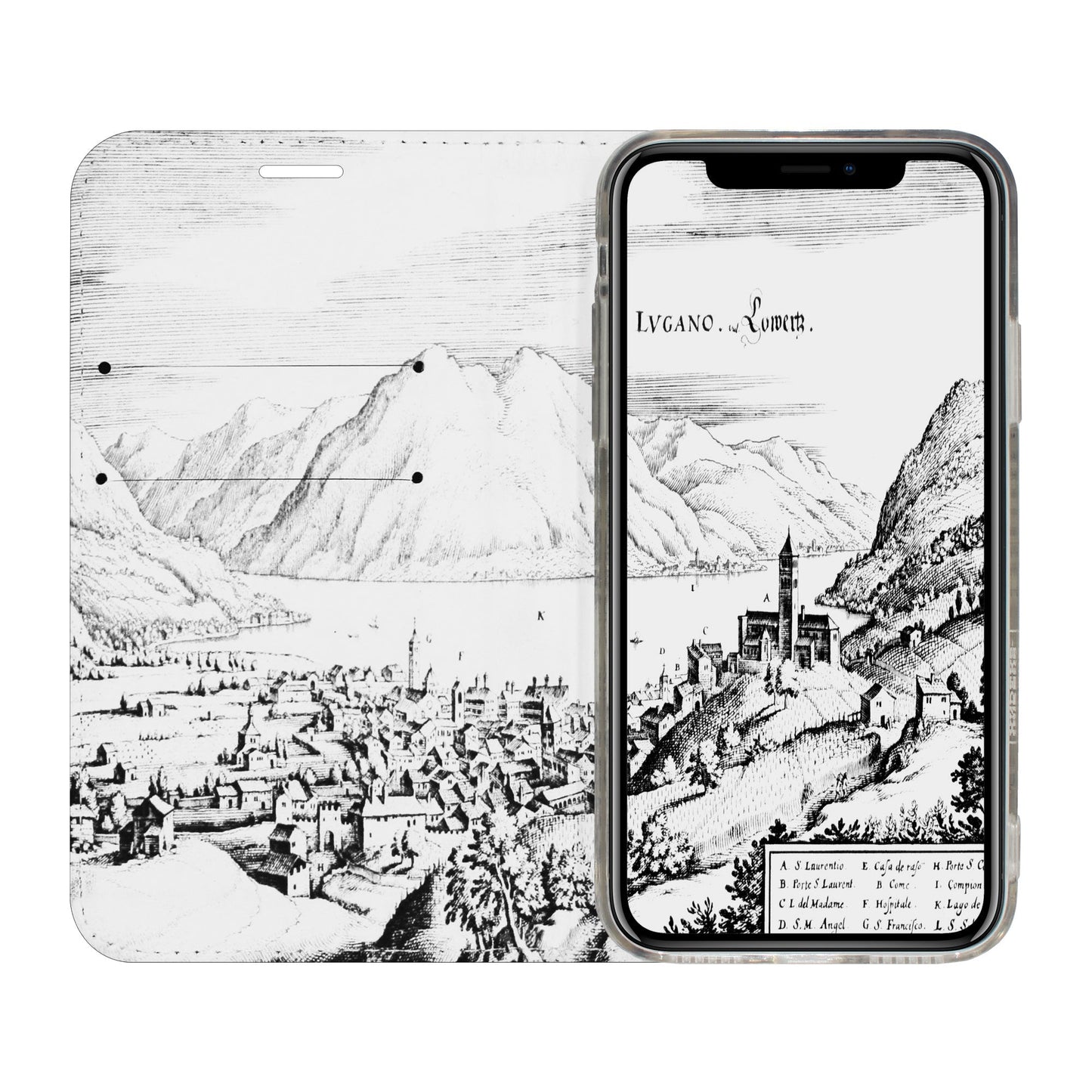 Lugano Merian Panorama Case für iPhone X/XS