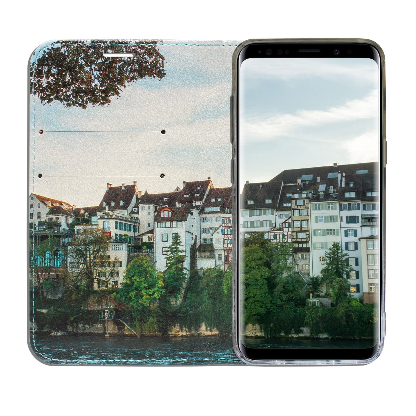 Basel City Rhein Panorama Case für Samsung Galaxy S7