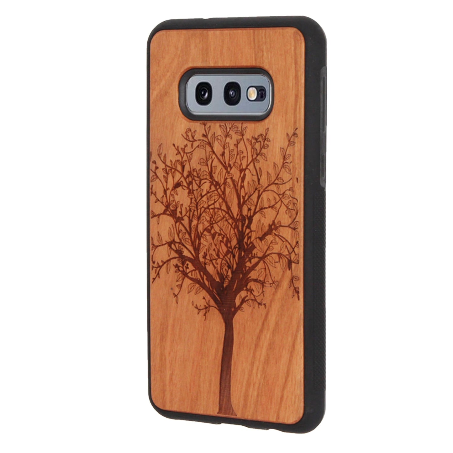 Coque Eden tree of life en bois de cerisier pour Samsung Galaxy S10E