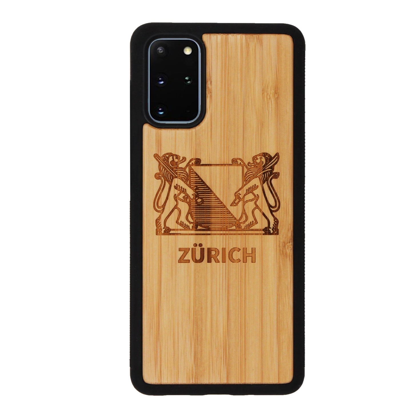 Zürich Wappen Eden Case aus Bambus für Samsung Galaxy S20 Plus