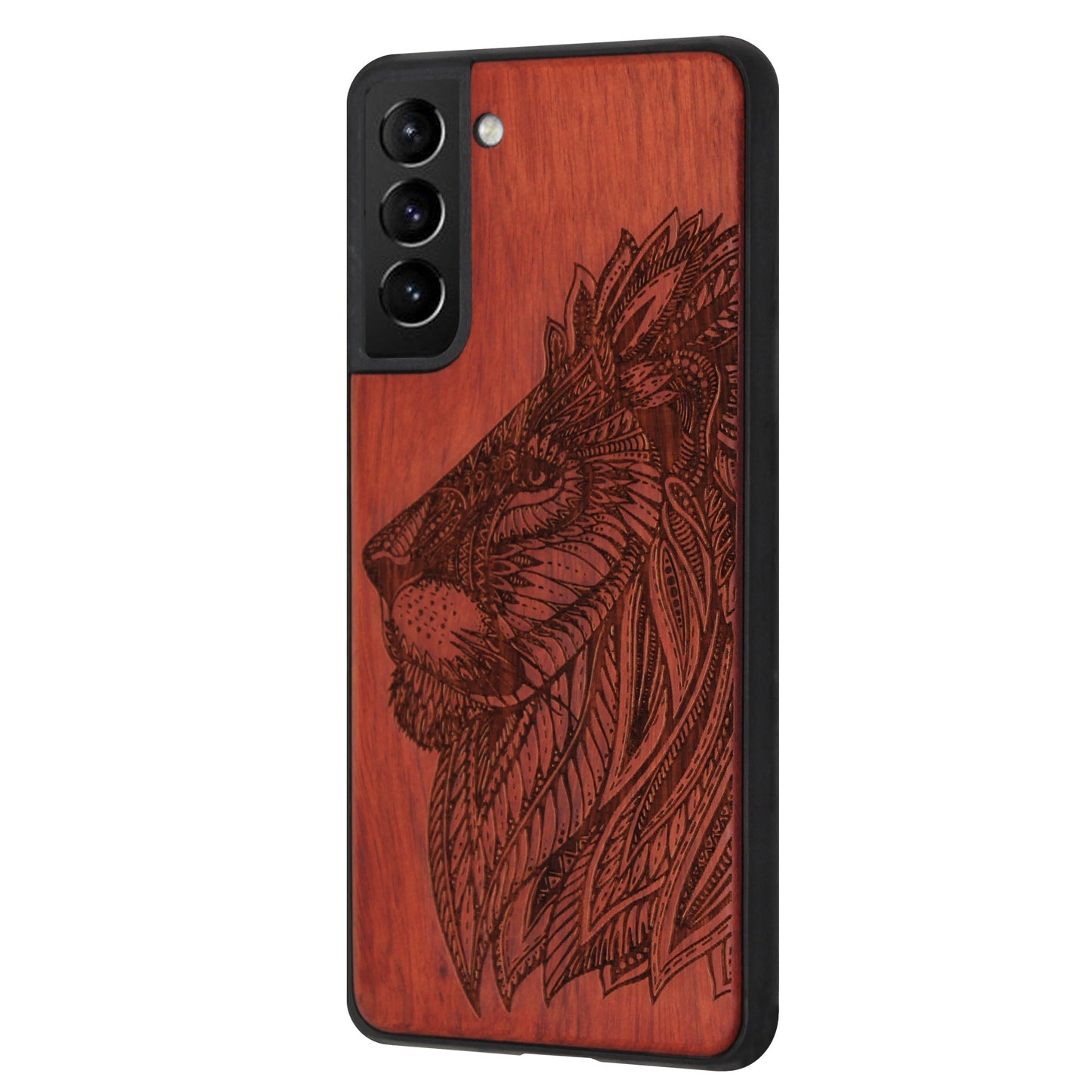 Löwen Eden Case aus Rosenholz für Samsung Galaxy S22 Plus