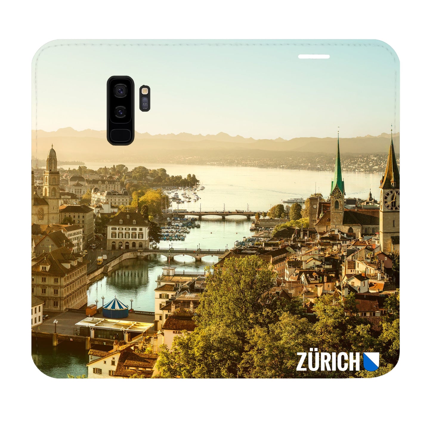 Zurich City from Above Panorama Case for Samsung Galaxy S9 Plus
