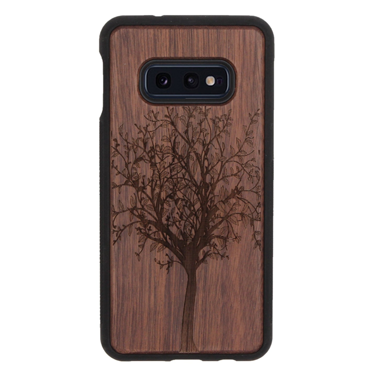 Lebensbaum Eden Case aus Nussbaumholz für Samsung Galaxy S10E