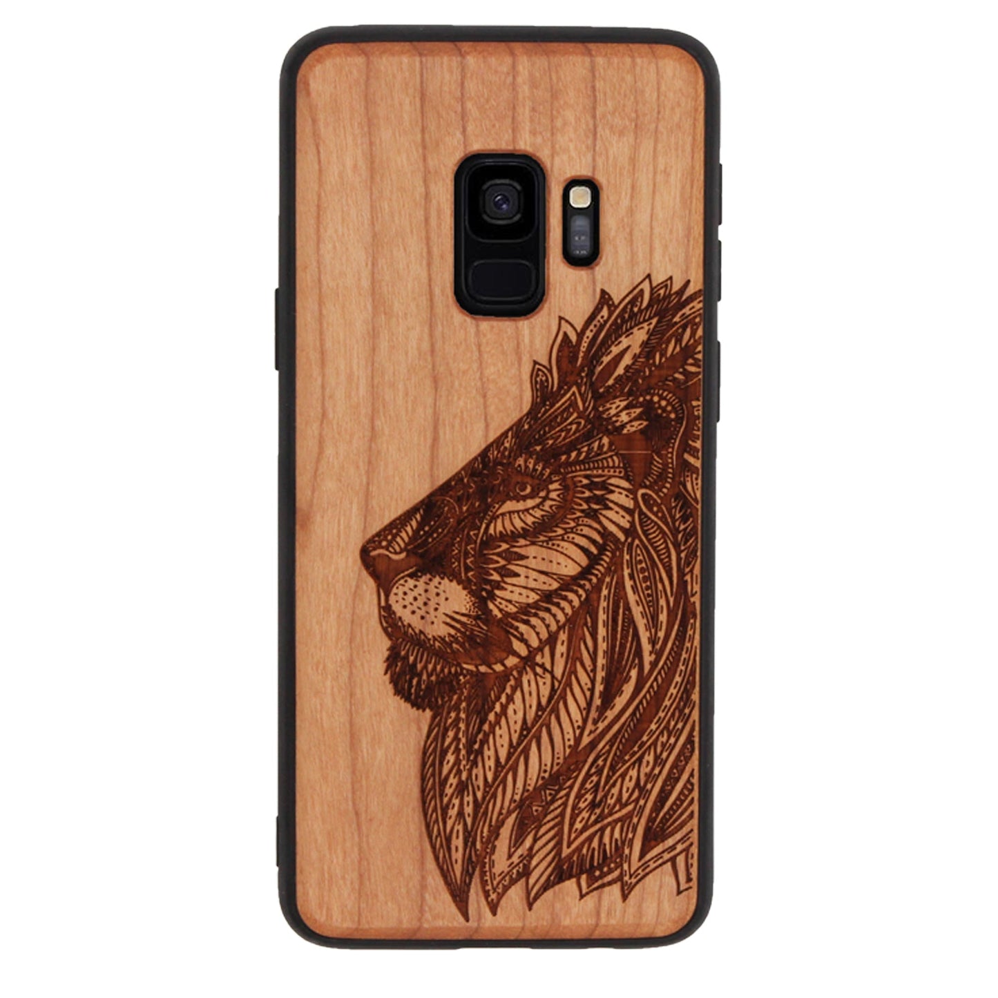 Löwe Eden Case aus Kirschholz für Samsung Galaxy S9