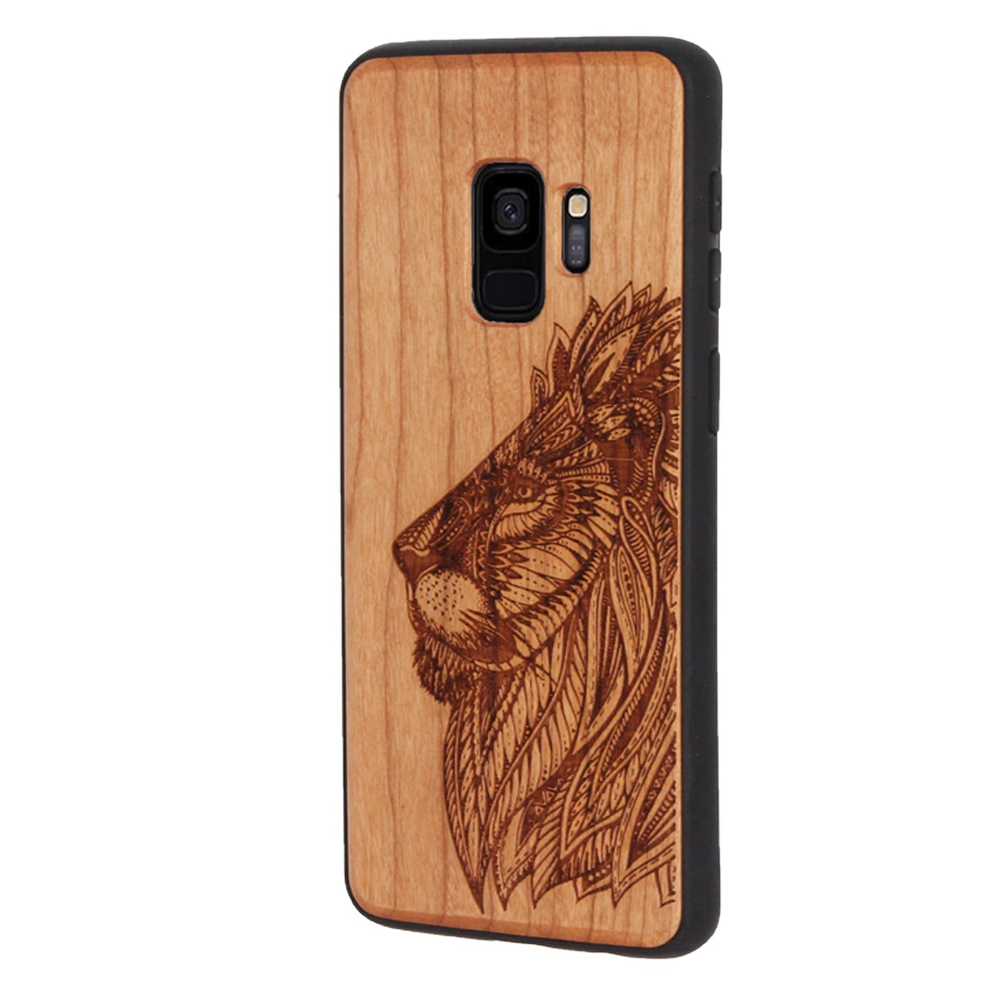 Löwe Eden Case aus Kirschholz für Samsung Galaxy S9