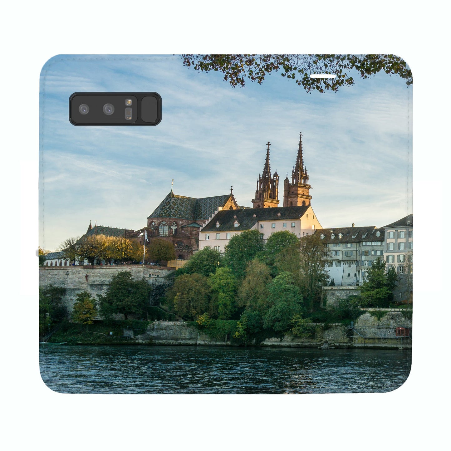 Basel City Rhein Panorama Case für Samsung Galaxy Note 8