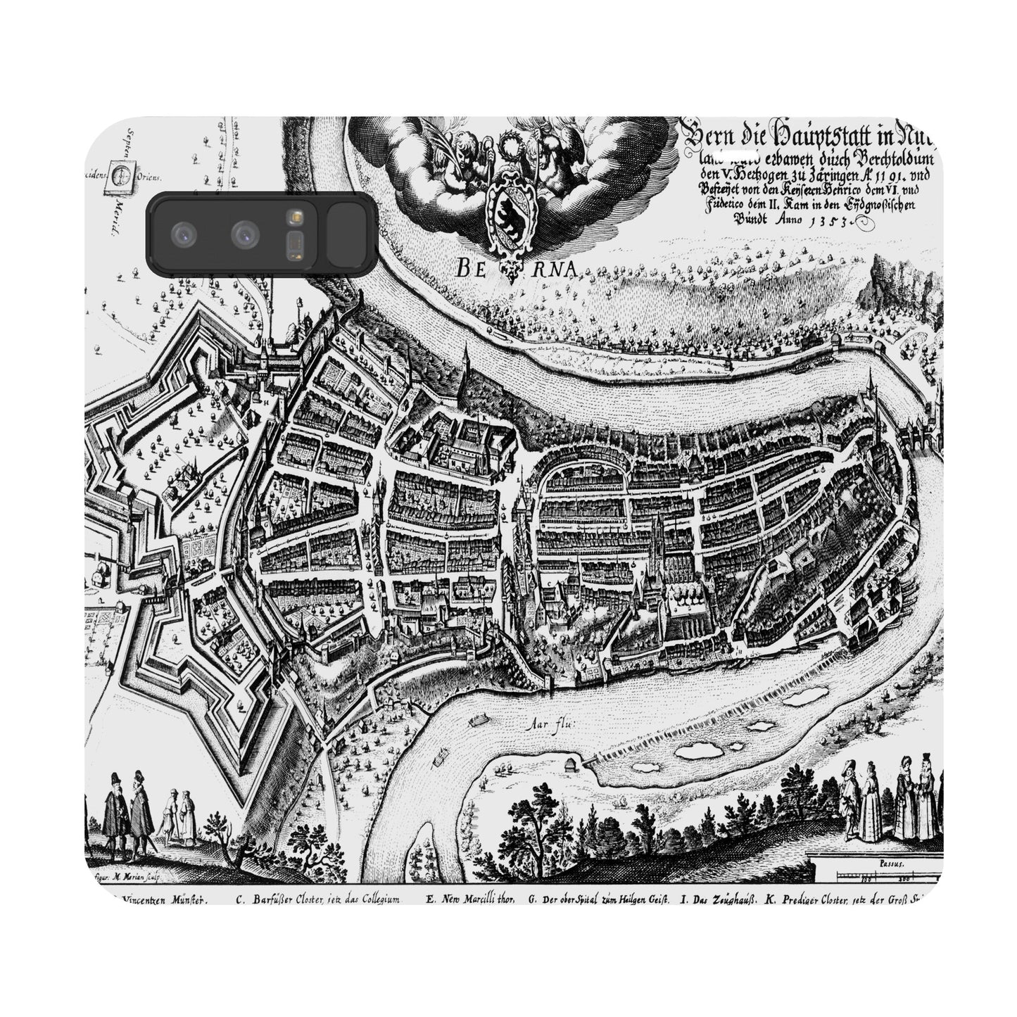 Bern Merian Panorama Case for Samsung Galaxy Note 8