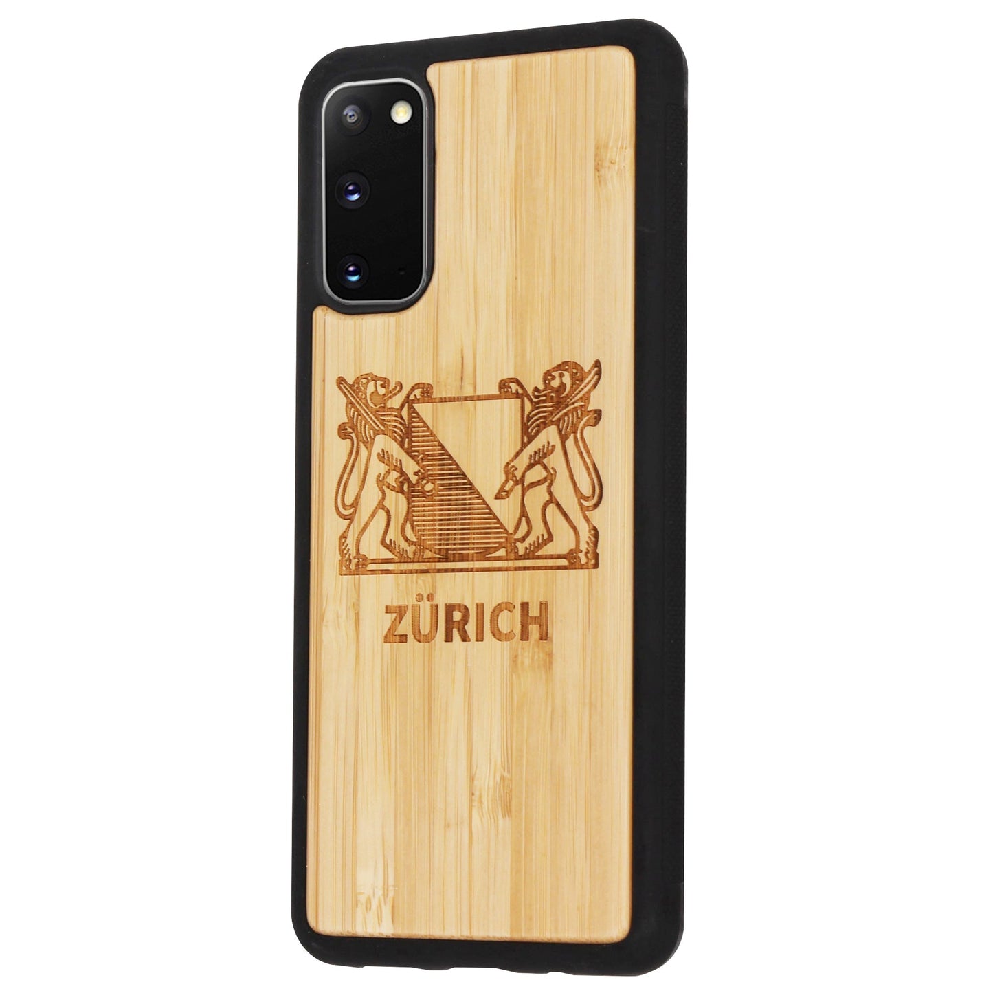 Zürich Wappen Eden Case aus Bambus für Samsung Galaxy S20