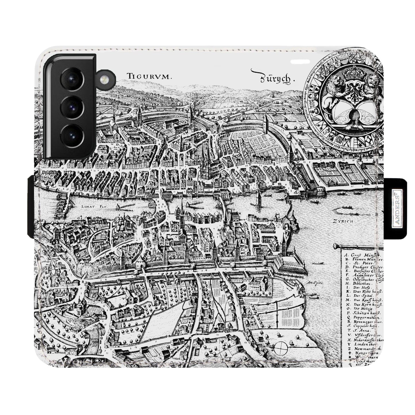 Zürich Merian Victor Case für Samsung Galaxy S21
