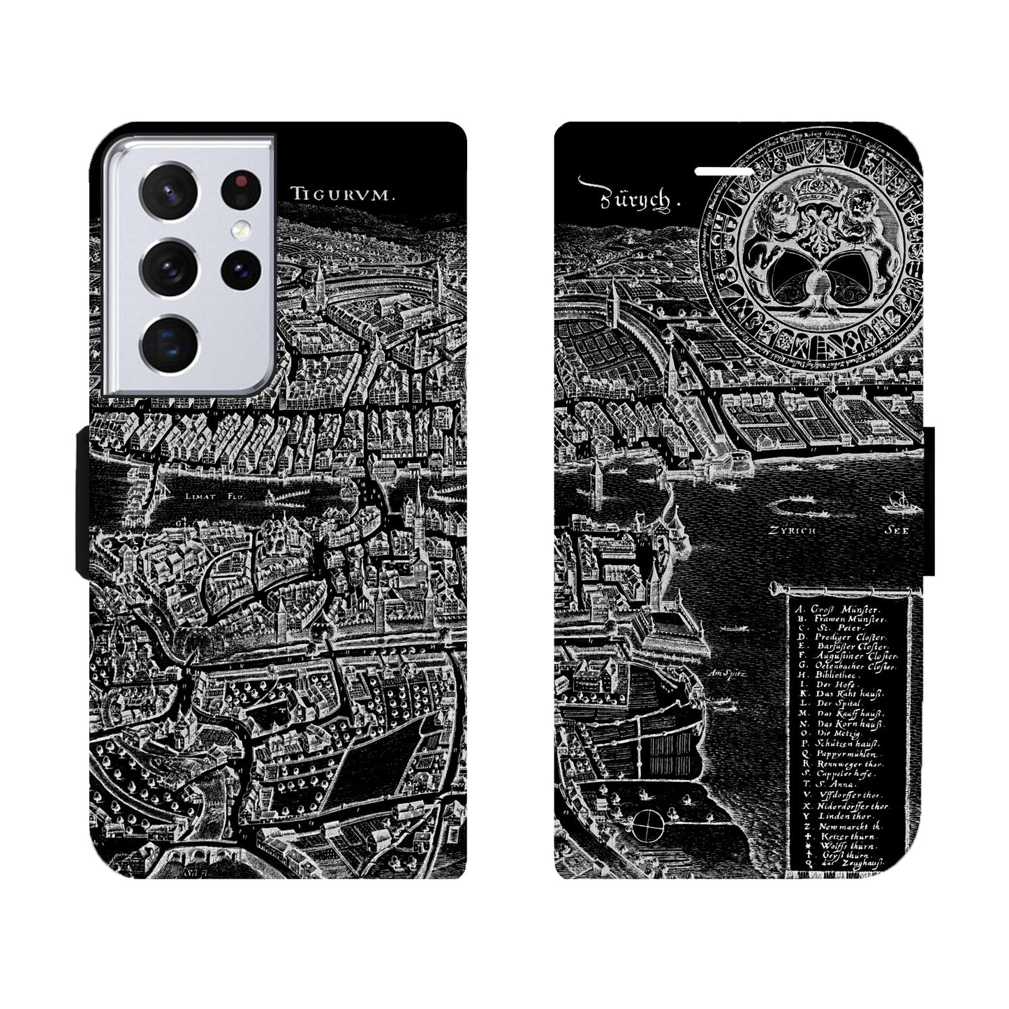 Zurich Merian Negative Victor Case for iPhone and Samsung