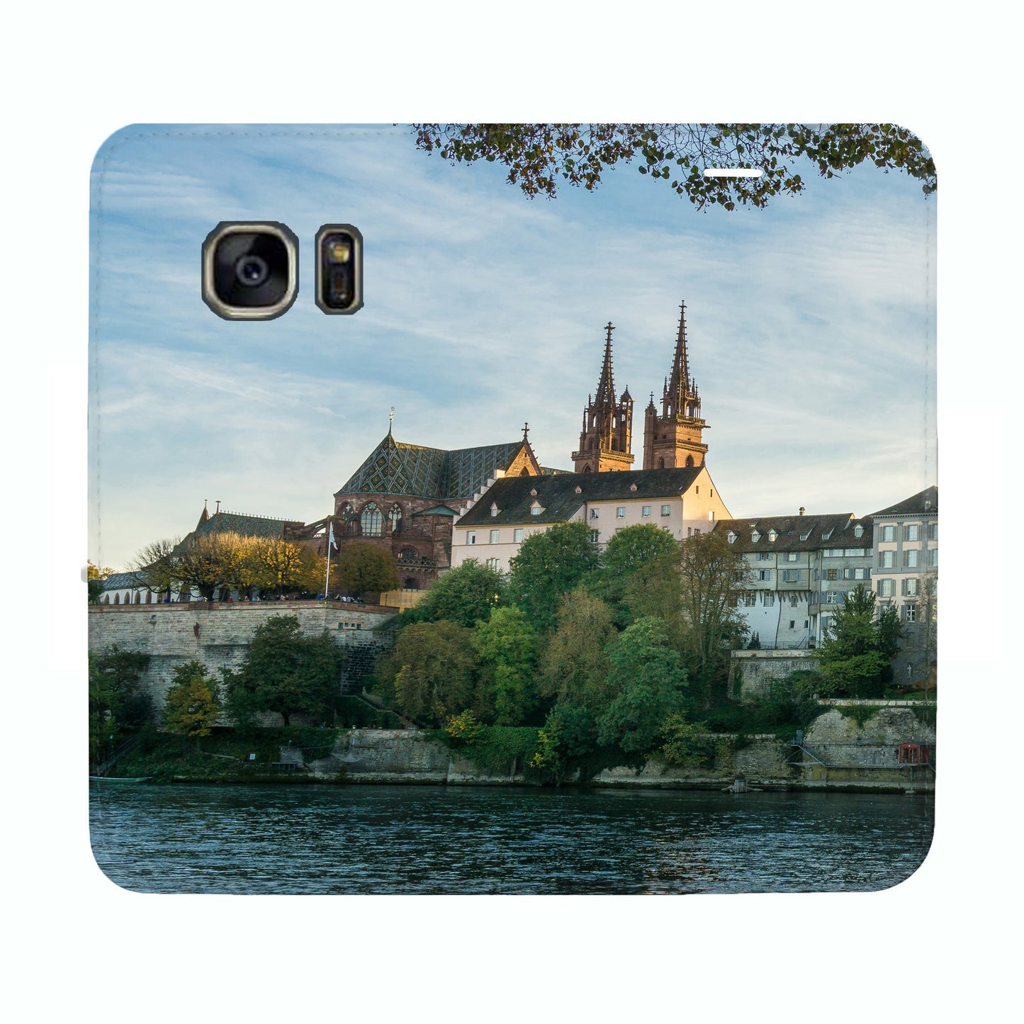 Basel City Rhein Panorama Case für Samsung Galaxy S7 Edge