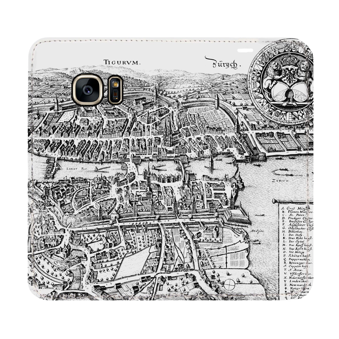 Coque Zurich Merian Panorama pour Samsung Galaxy S7