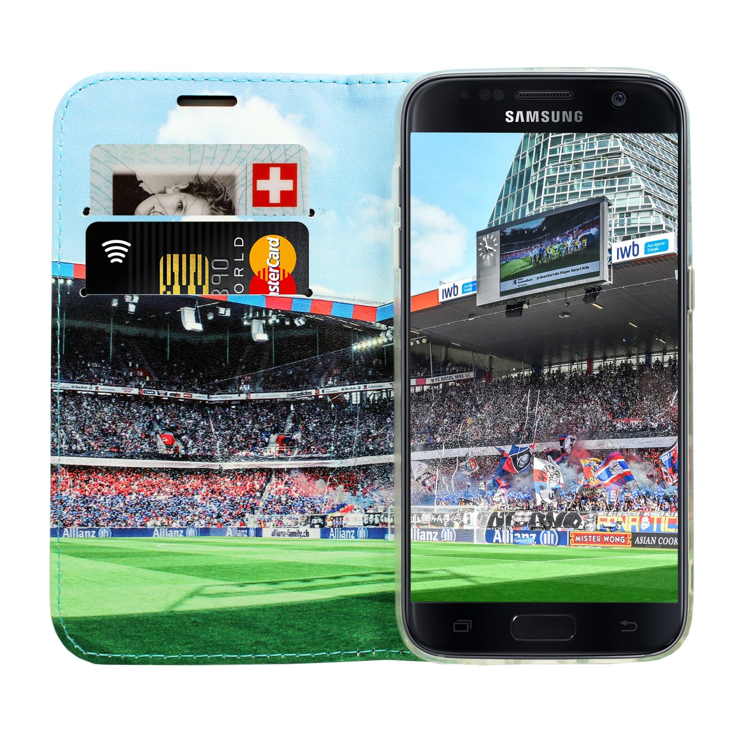 FCB rot / blau Panorama Case für Samsung Galaxy S7