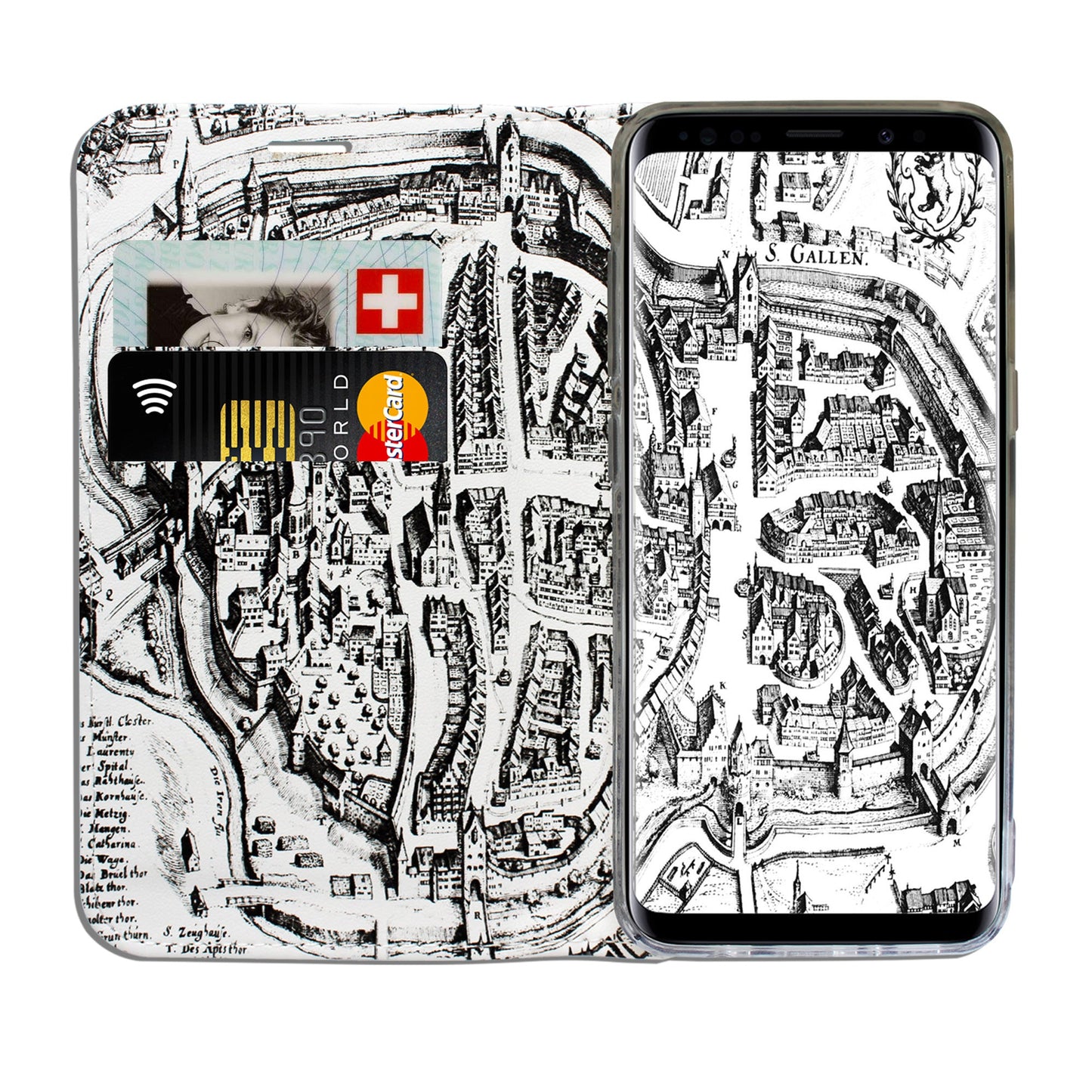 Coque St. Gallen Merian Panorama pour Samsung Galaxy S9