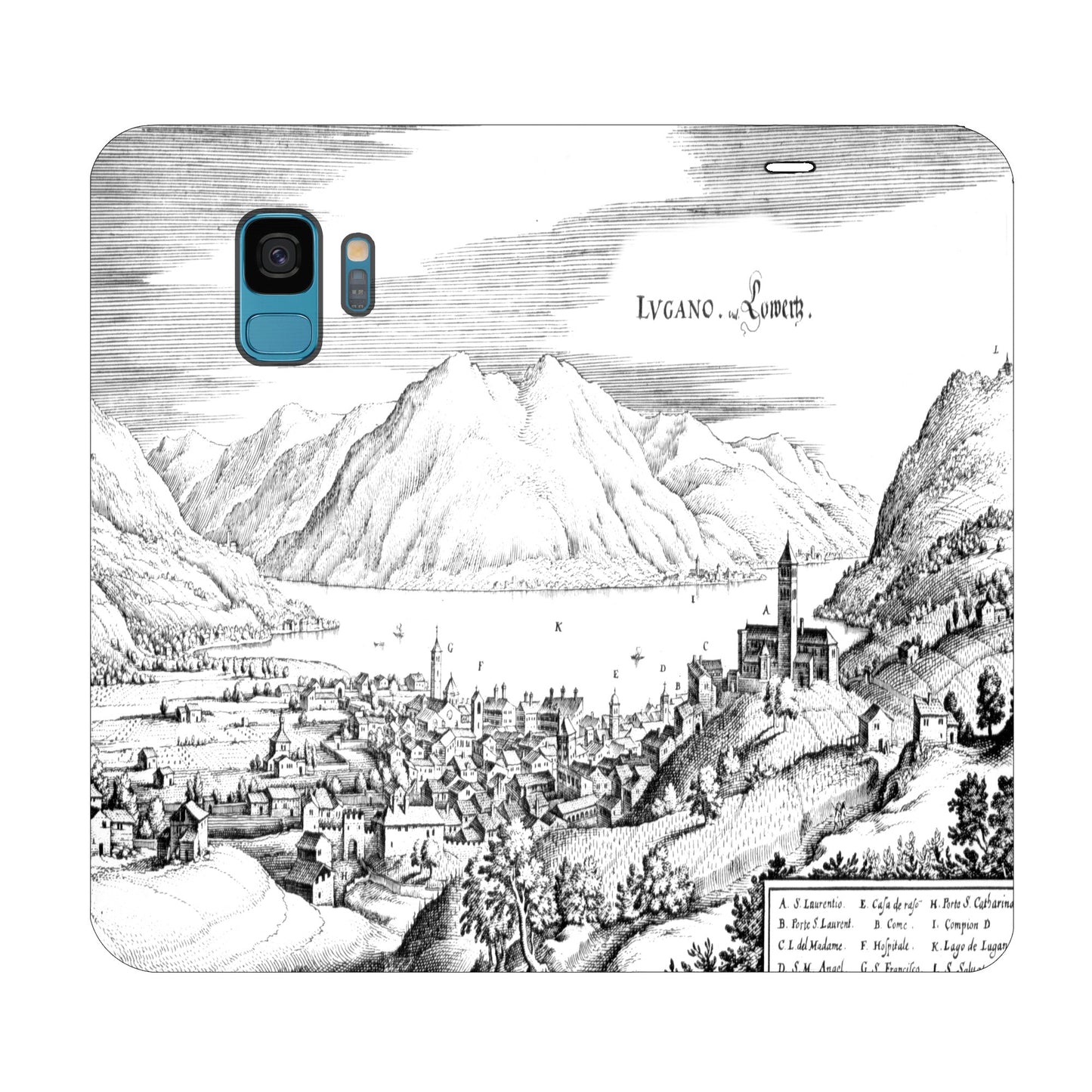 Coque Lugano Merian Panorama pour Samsung Galaxy S9