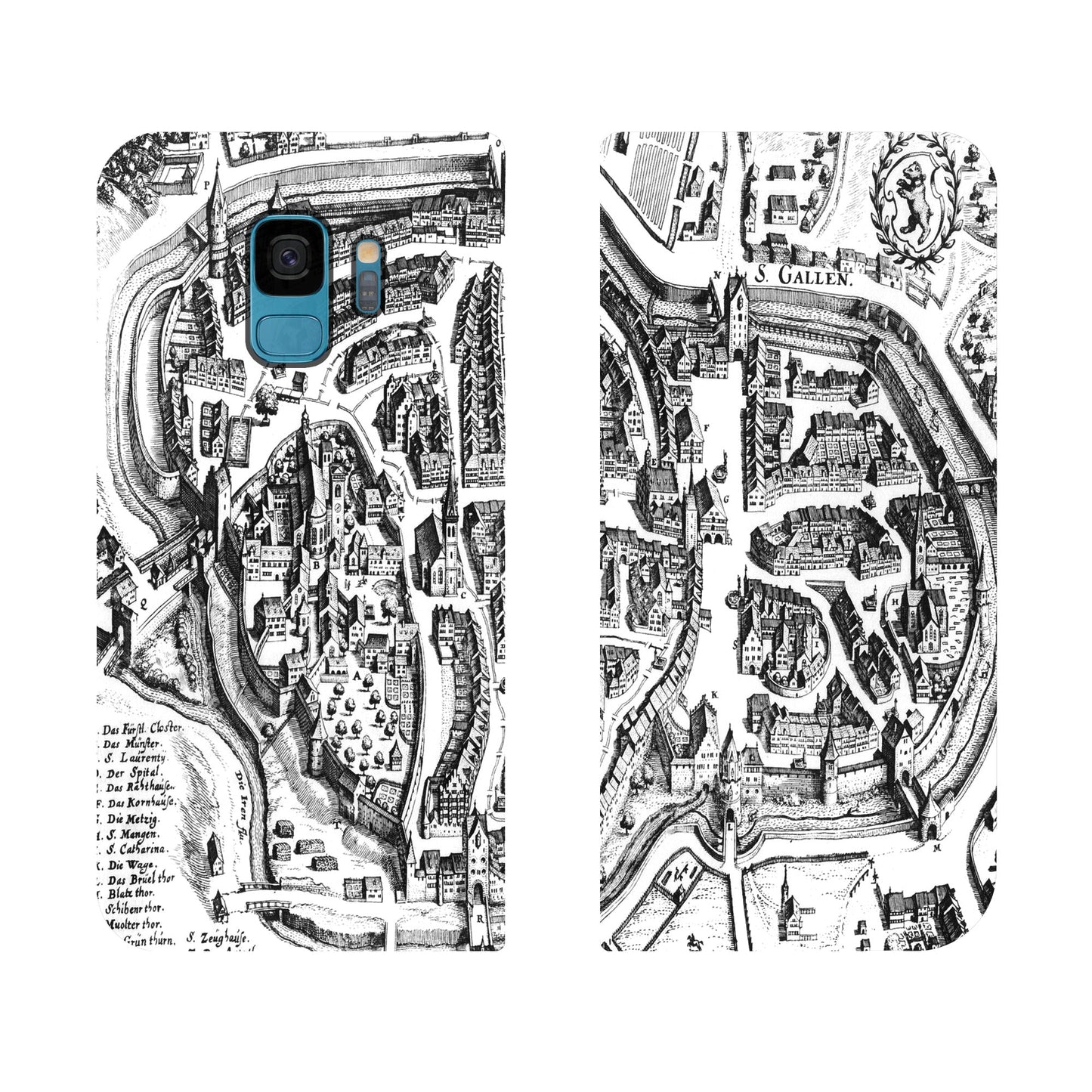 Coque St. Gallen Merian Panorama pour Samsung Galaxy S9
