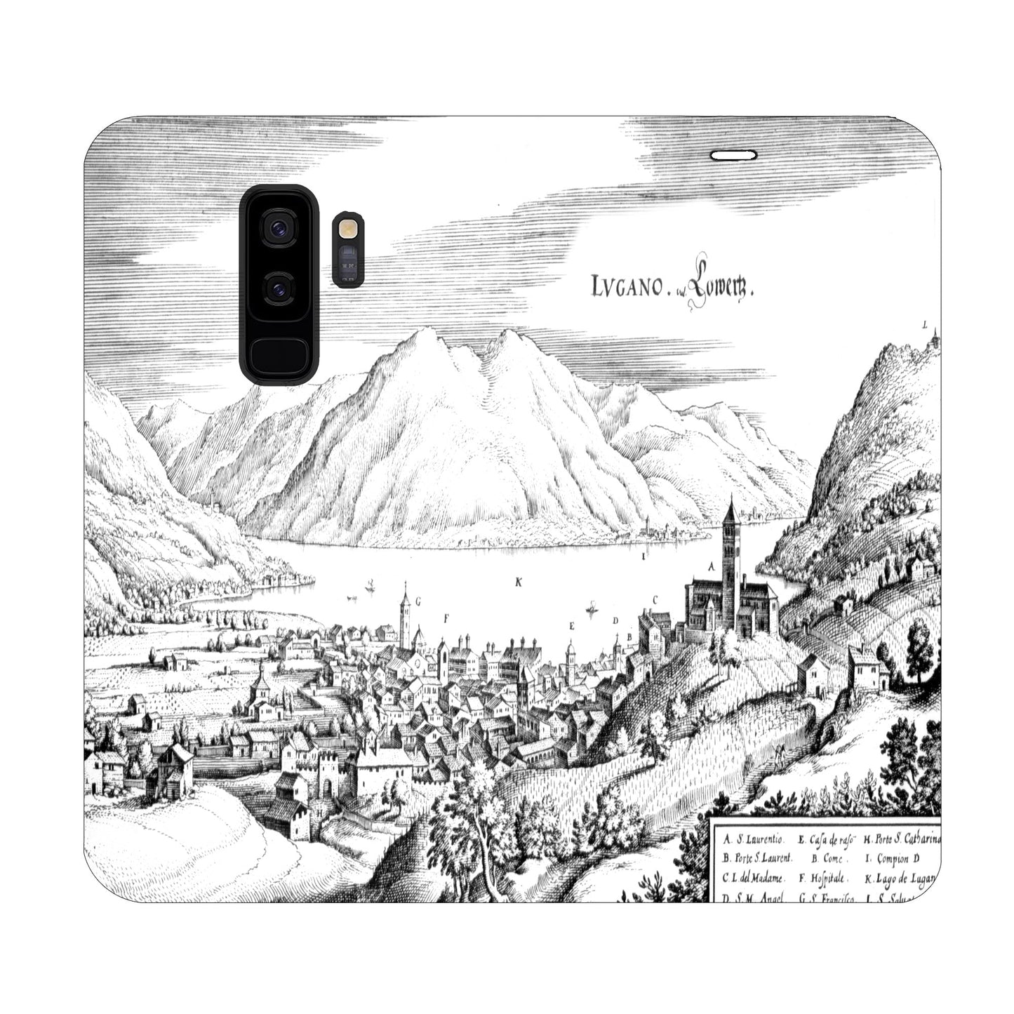 Coque Lugano Merian Panorama pour Samsung Galaxy S9 Plus
