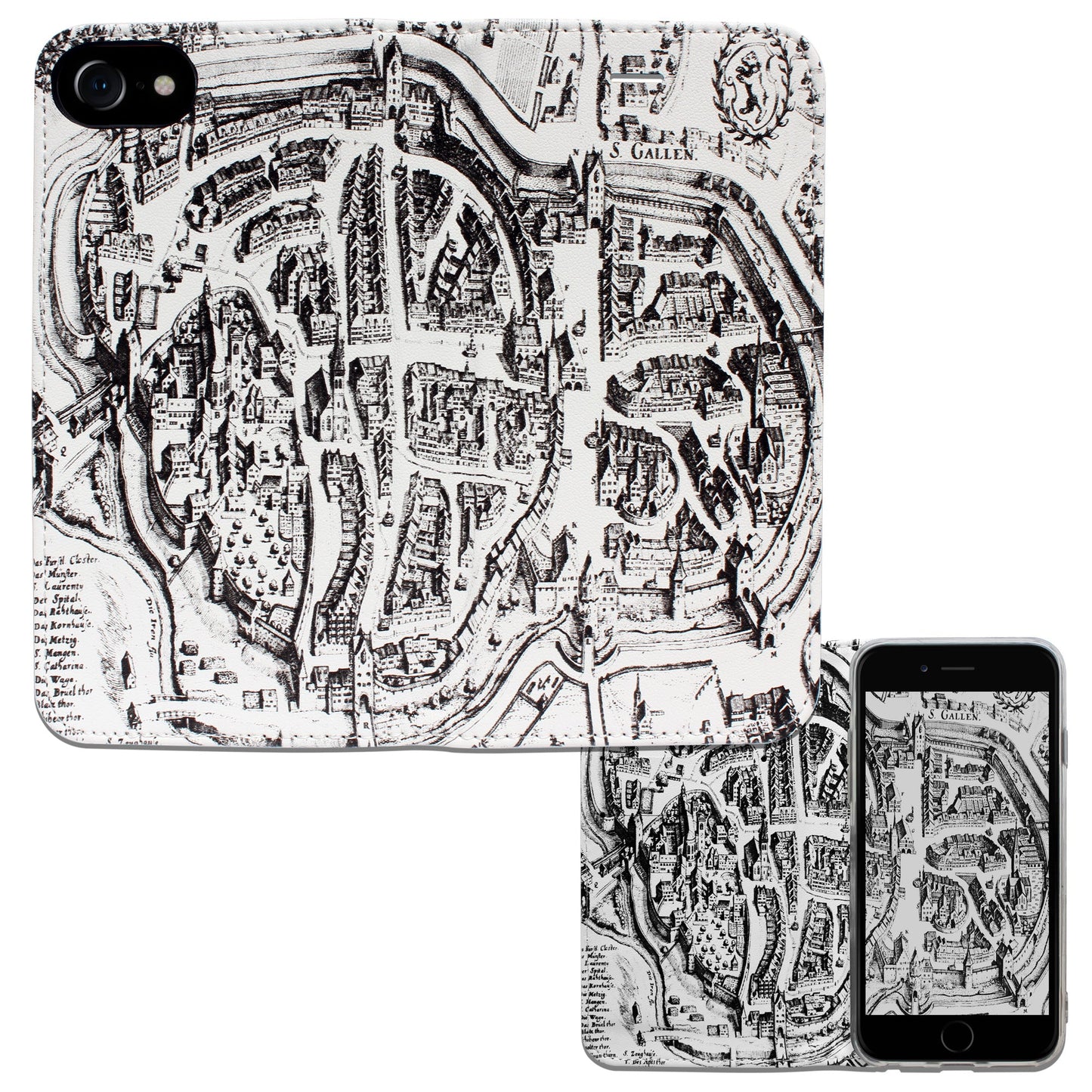 Coque Saint-Gall Merian Panorama pour iPhone 6/6S/7/8/SE 2/SE 3
